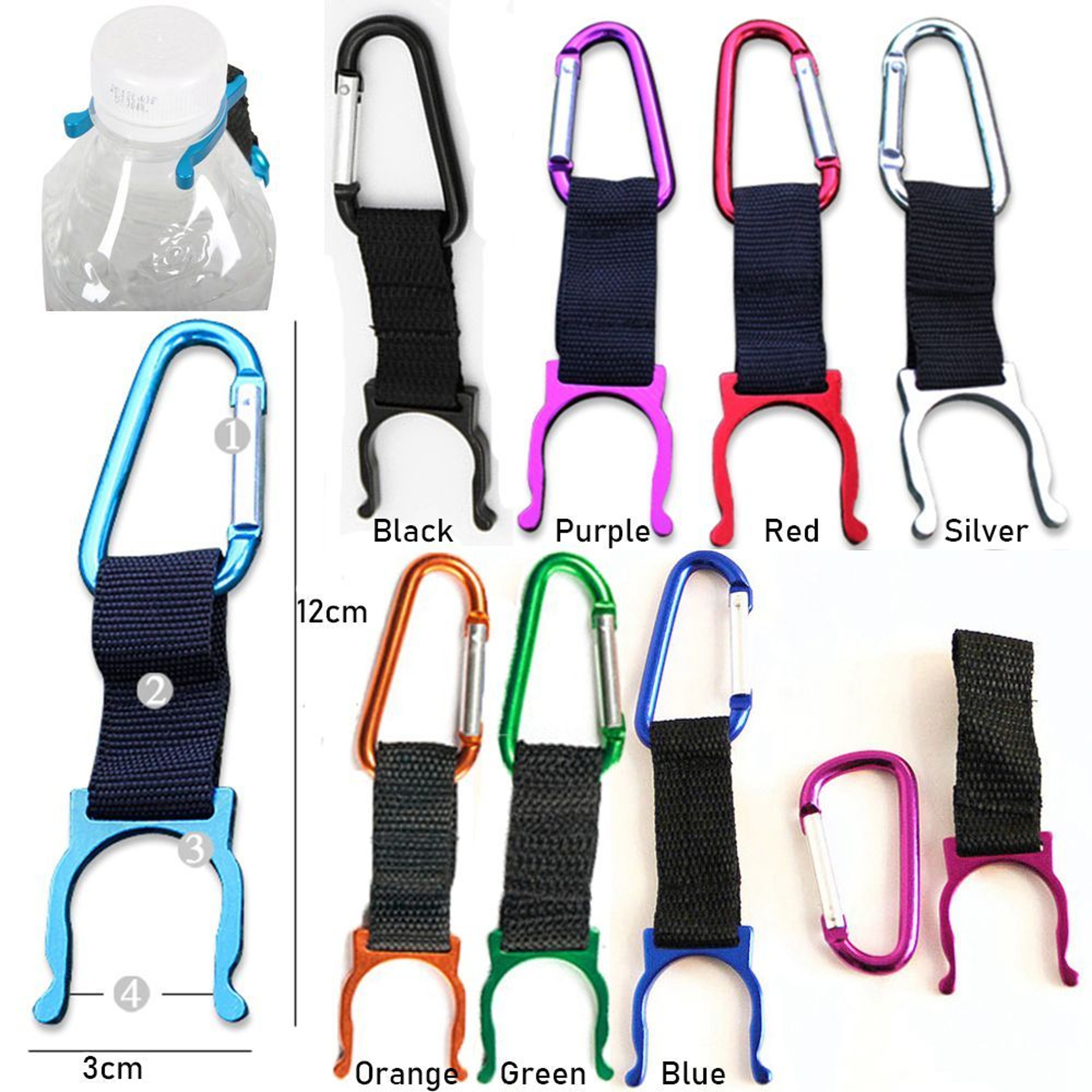 Portable Keychain Buckles, Multifunctional Water Bottle Buckle, Carrying Clip Hook, Kettle Holder – view 6