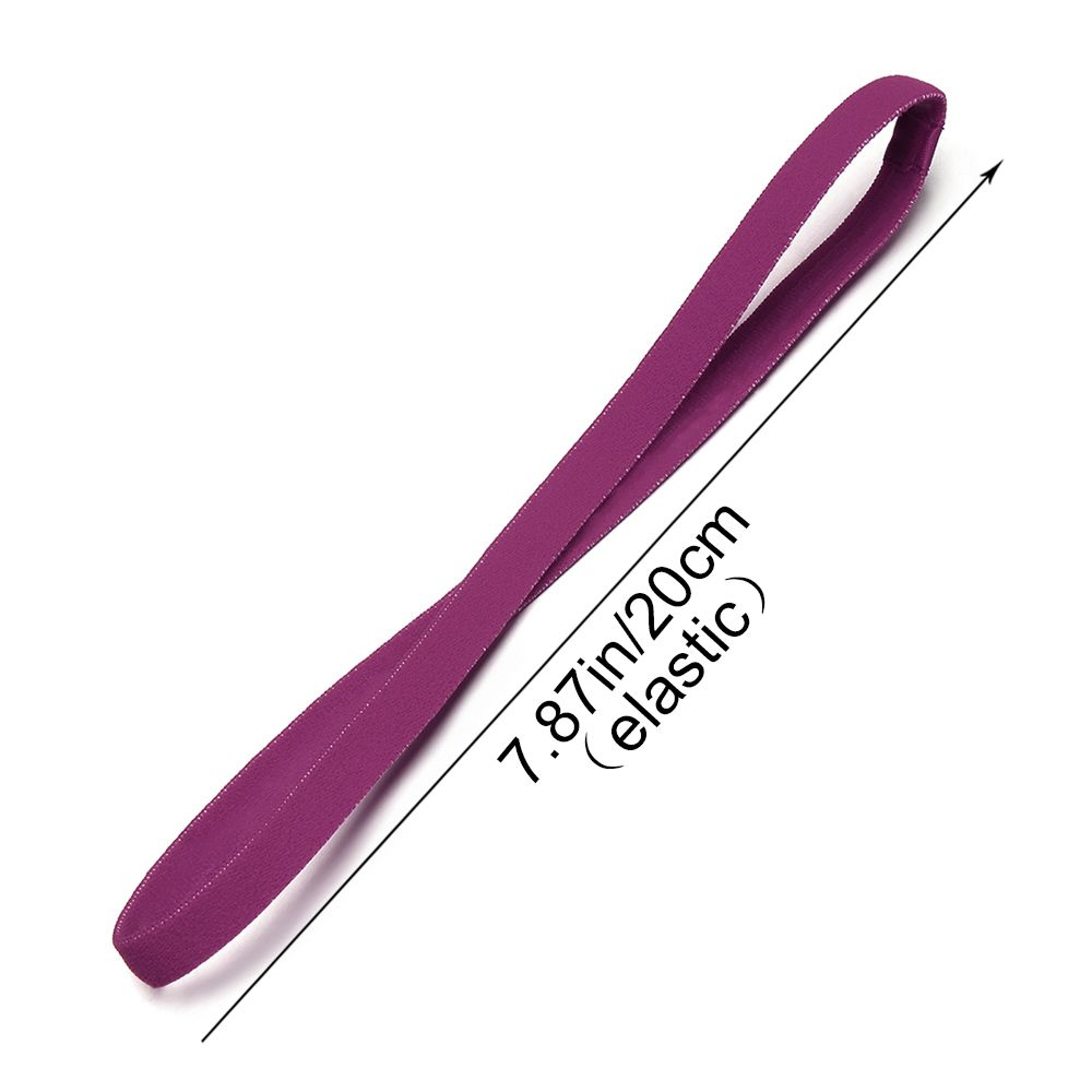 Elastic Headband for Sport, Anti-slip Hair Accessories, Rubber Sweatband Candy Color Yoga Head Bands, Head Wrap – view 5