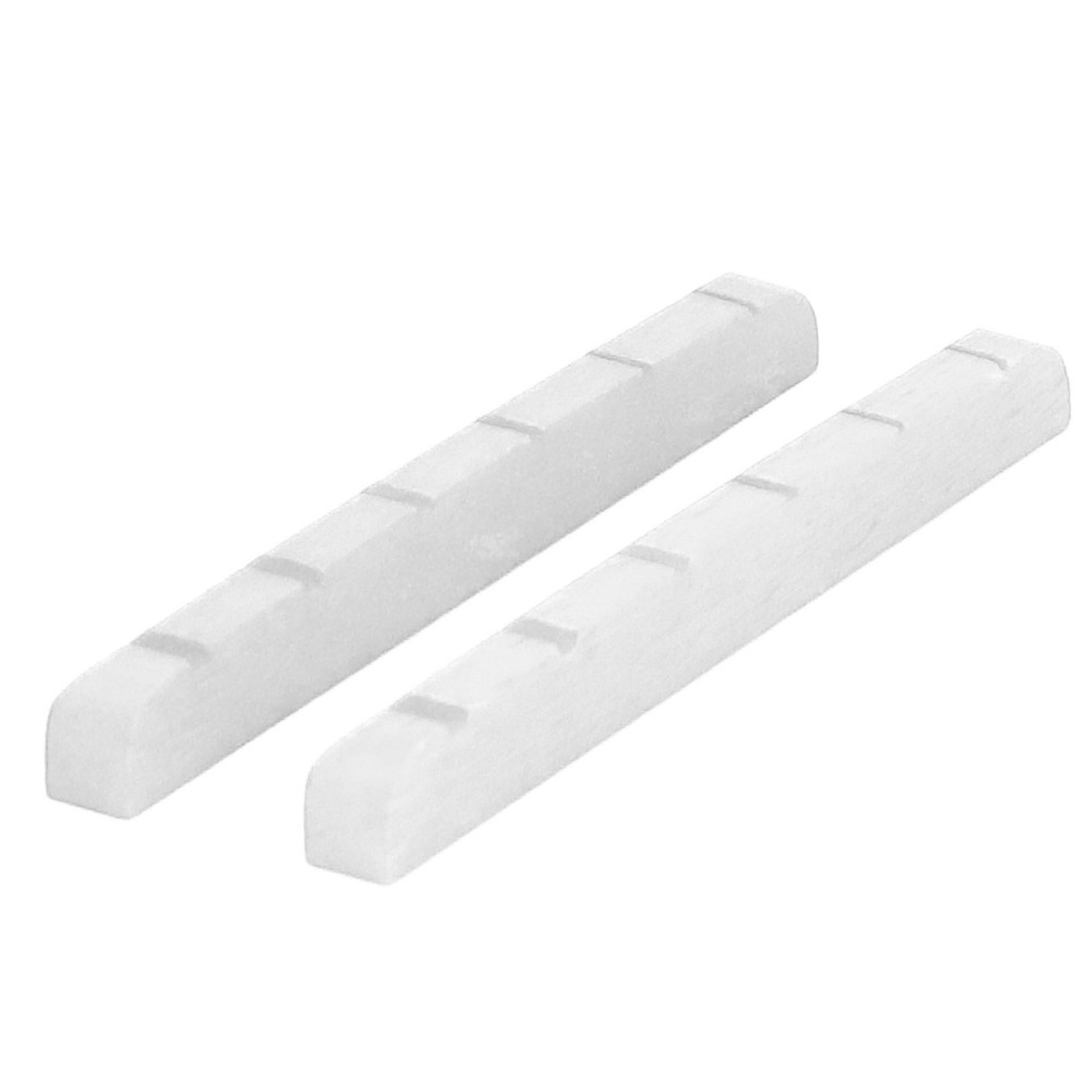 Pre-Slotted Bone Electric Guitar Nut, Black/White, Slotted Guitar Nut, Flat Bottom, Guitar Repair Tool – view 8