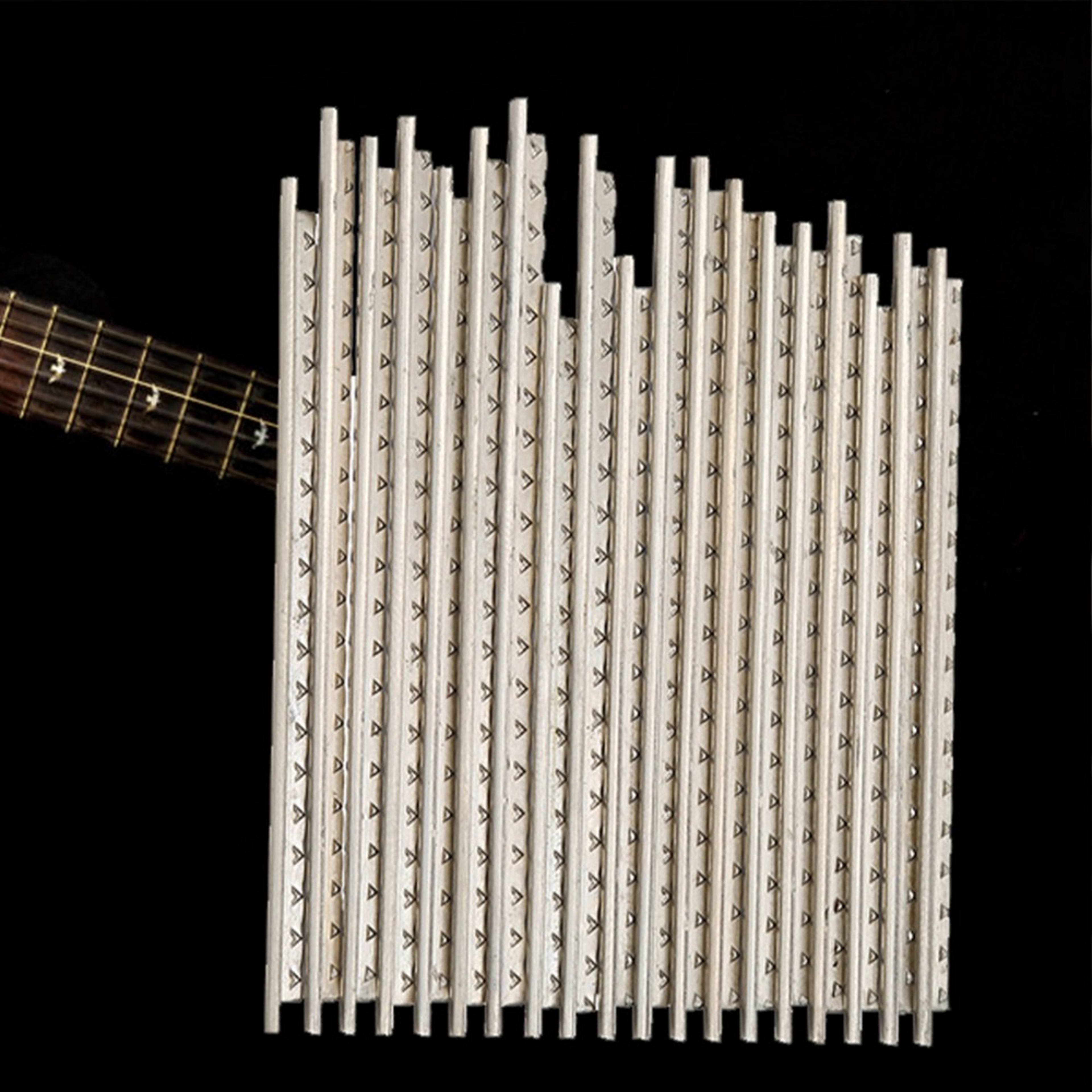 Silver Guitar Fret Wire Replacement, White Copper Fretboard Set, Guitar Fret Set Thickness – view 5