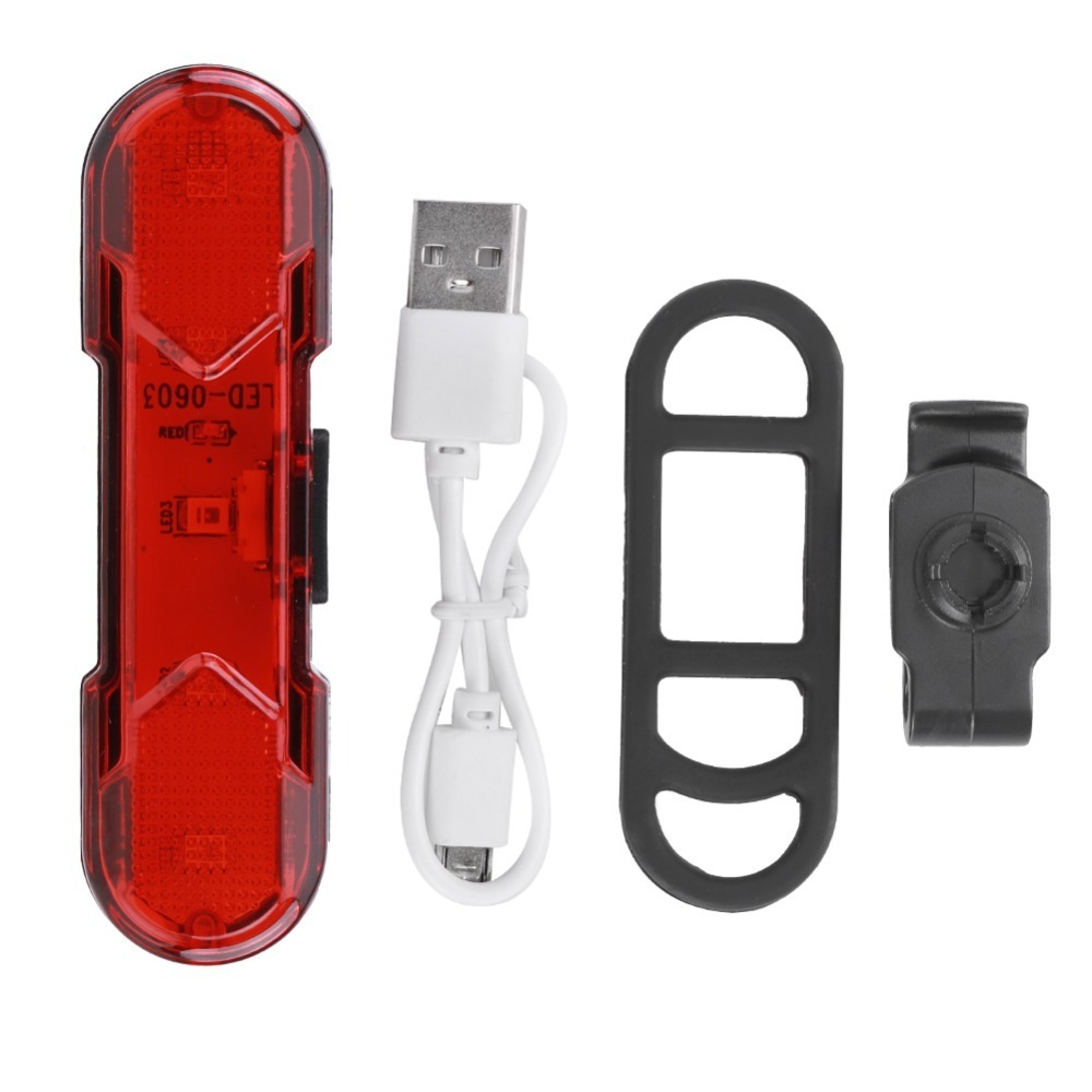Rechargeable USB Bike Tail Light, LED Safety Light for Bicycle Riding with Lighting Modes – view 7