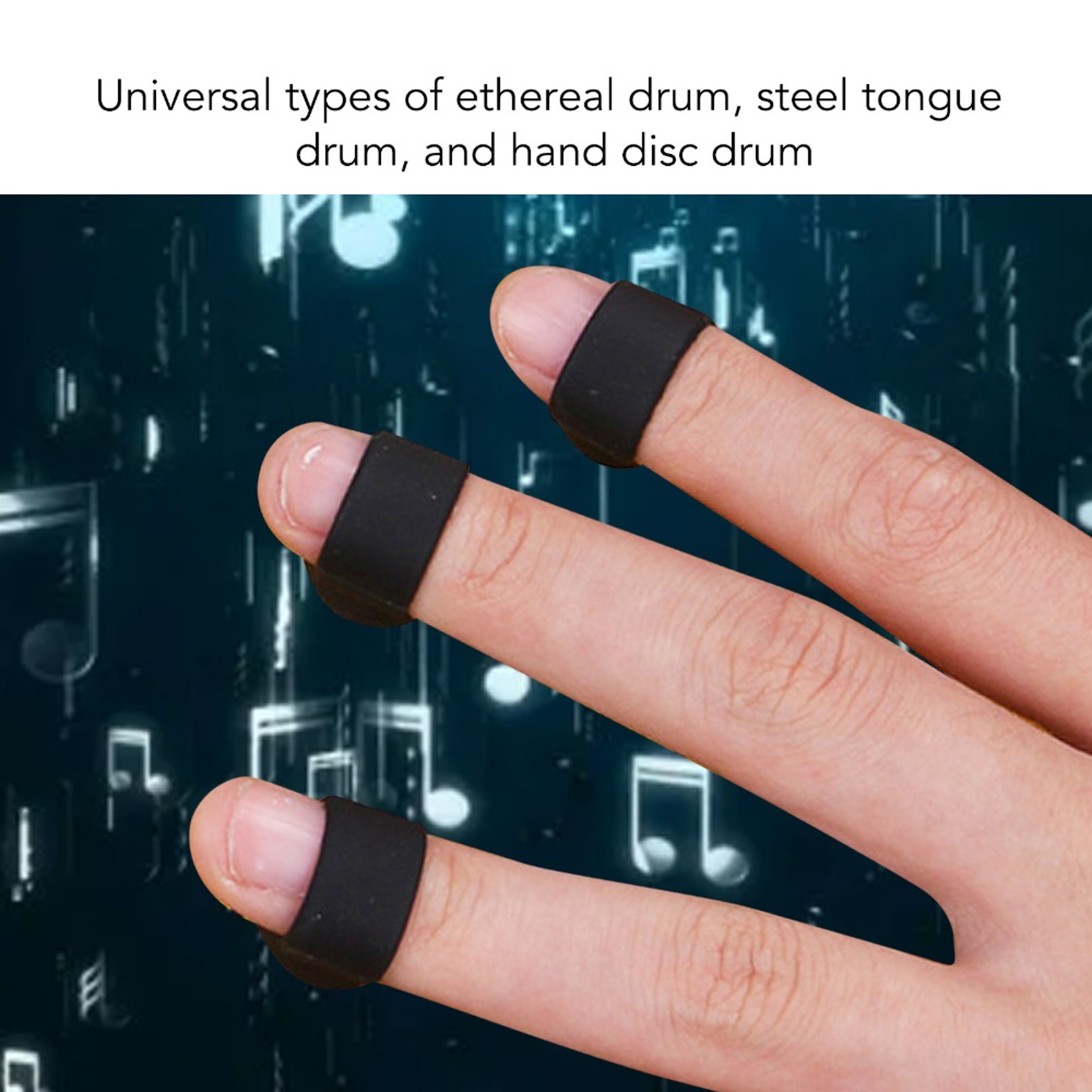 Percussion Silicone Finger Covers for Tongue Drum, Finger Protection and Practice Sleeves – view 4