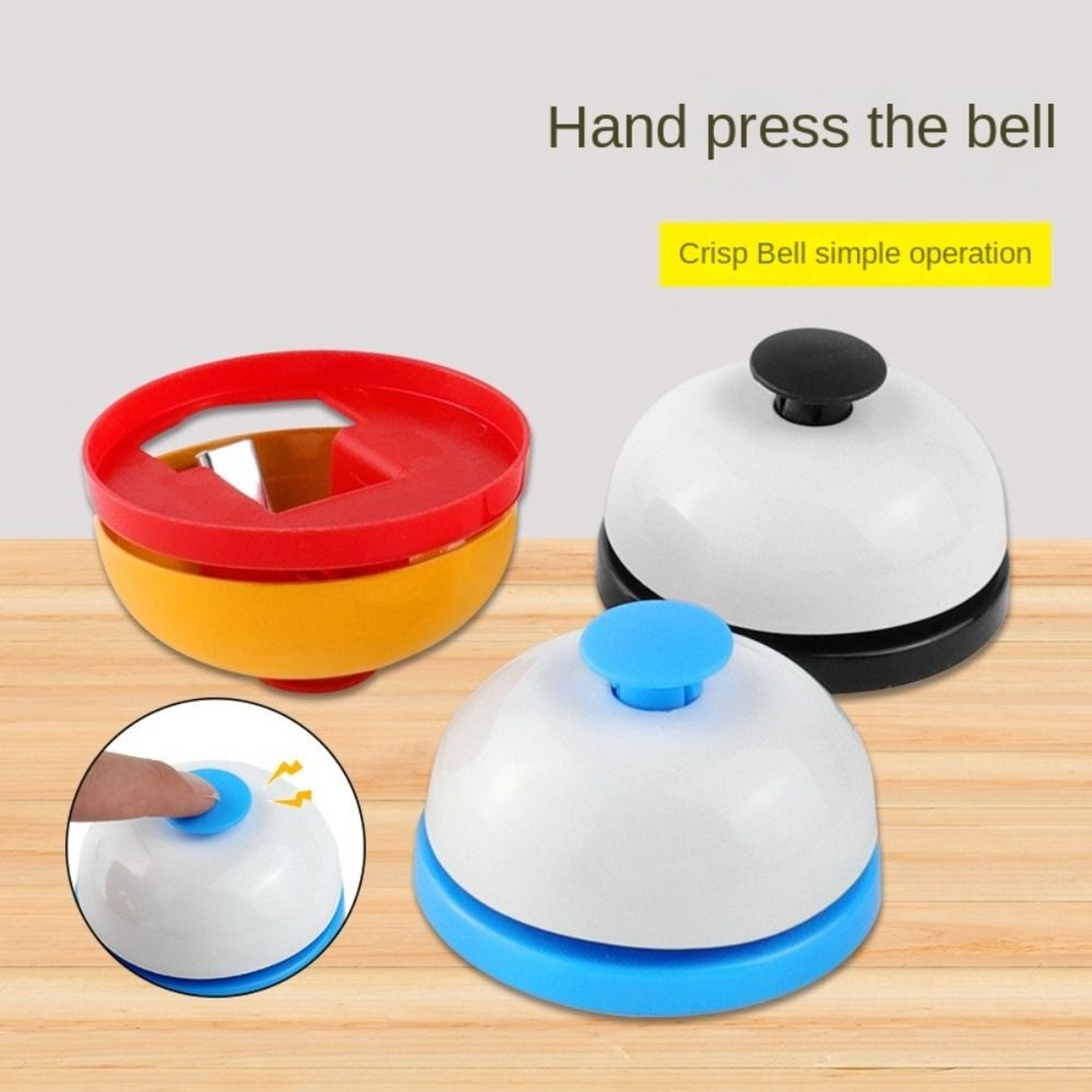 Delicate Durable New Metal Hand Bell, Pet Training Answering Bell for Games – view 4