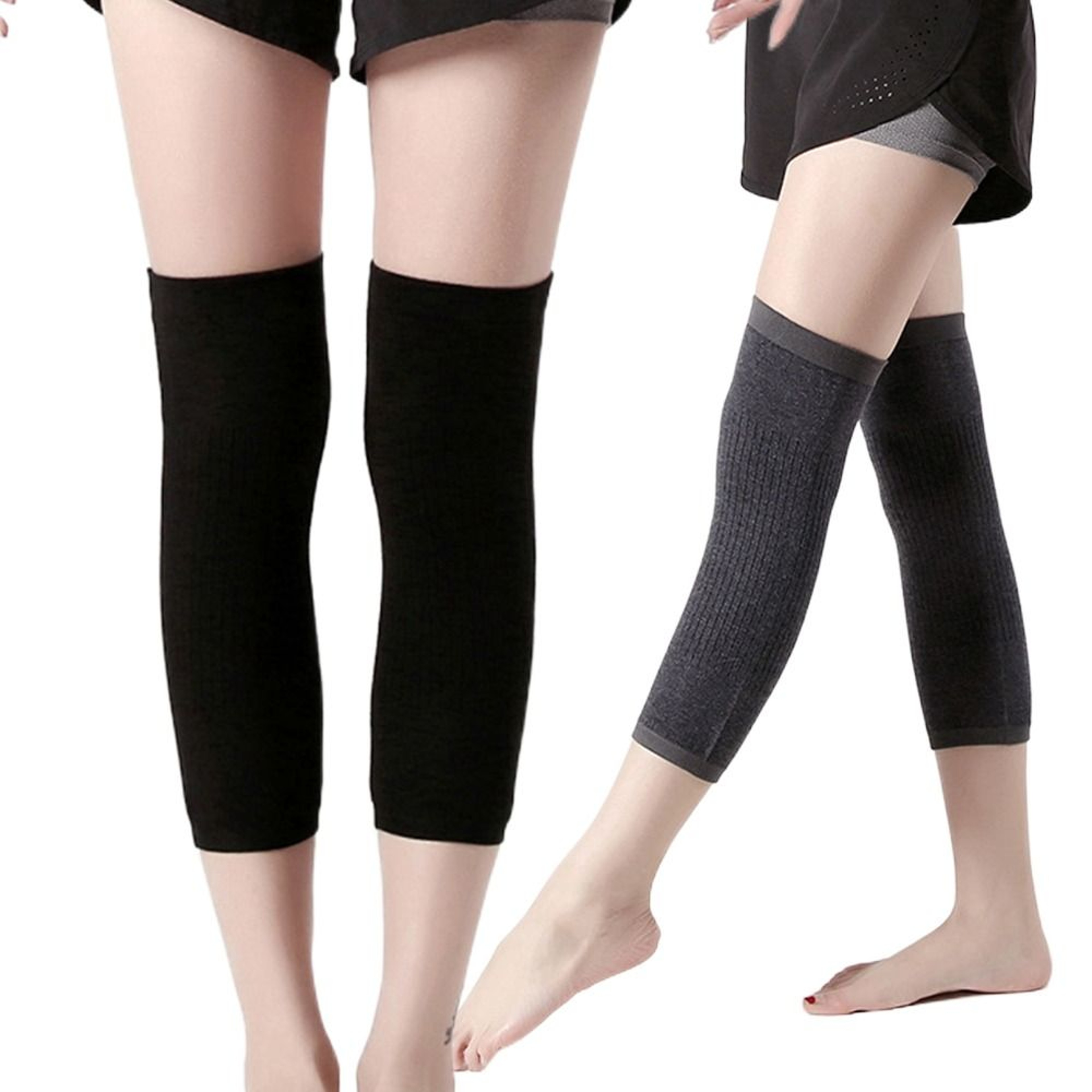 Warm Knee Protector, Velvet Thermal Leg Support for Winter, Heat Storage – view 3