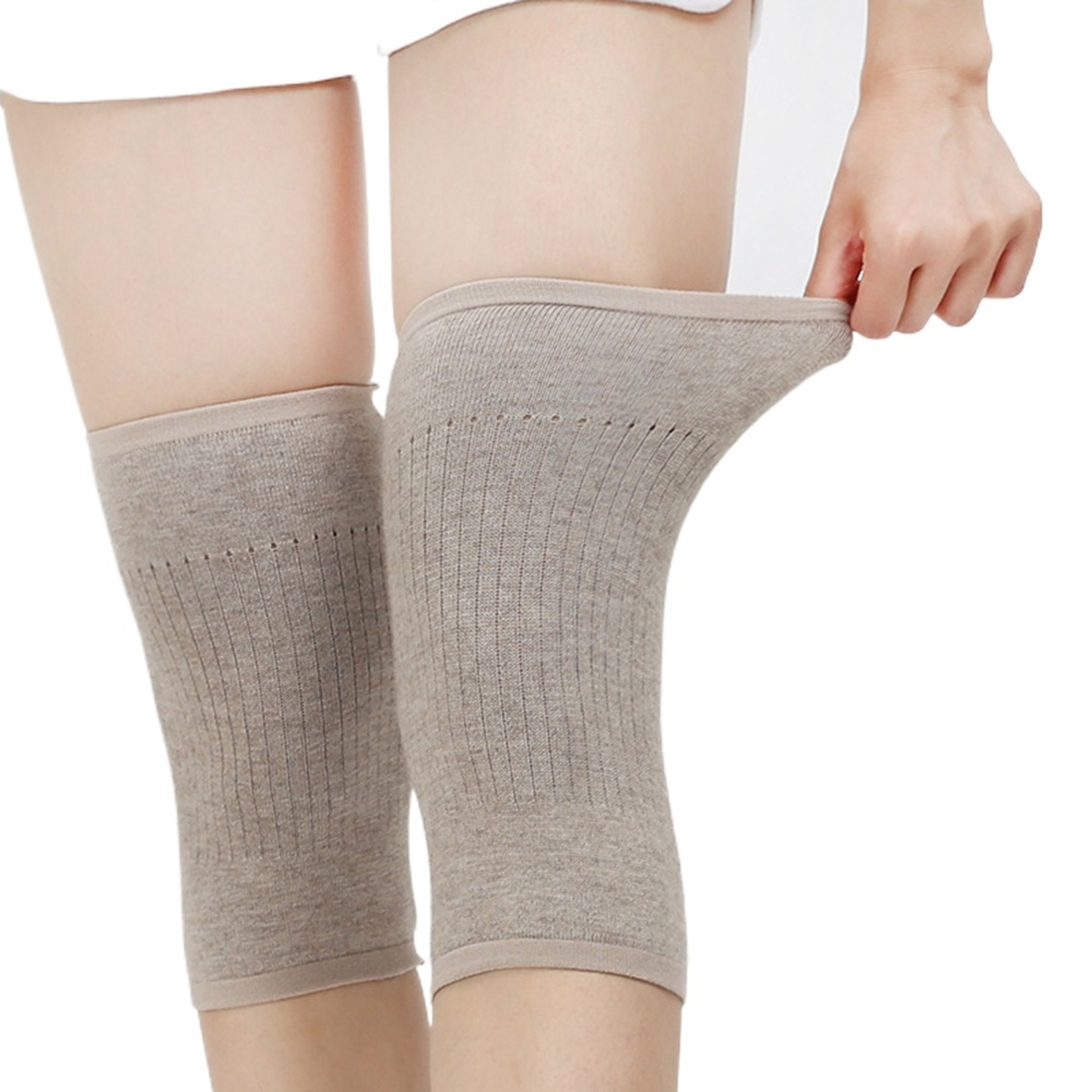 Warm Knee Protector, Velvet Thermal Leg Support for Winter, Heat Storage – view 10
