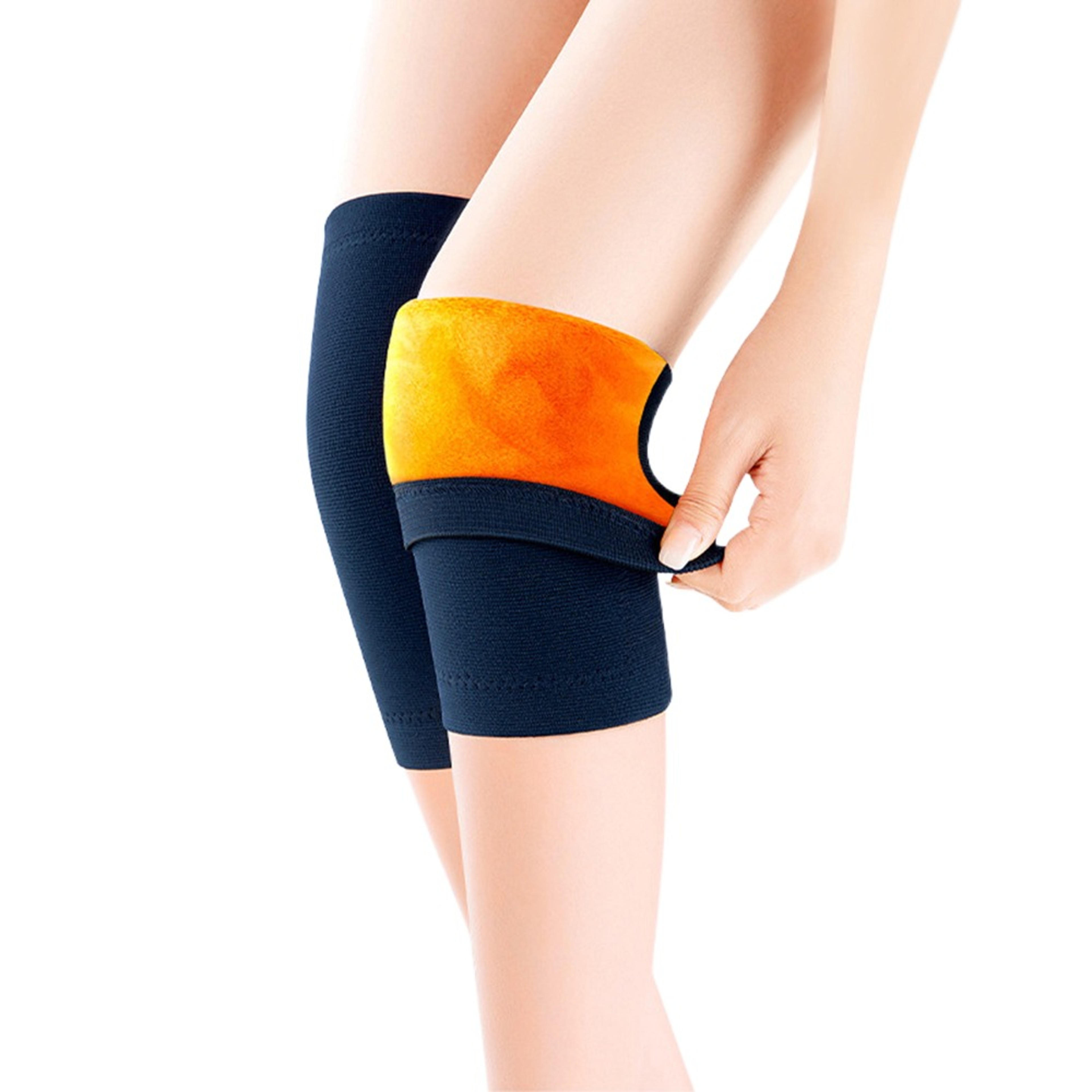 Thermal Thick Velvet Leg Protector, Sports Knee Pads for Warmth – view 8