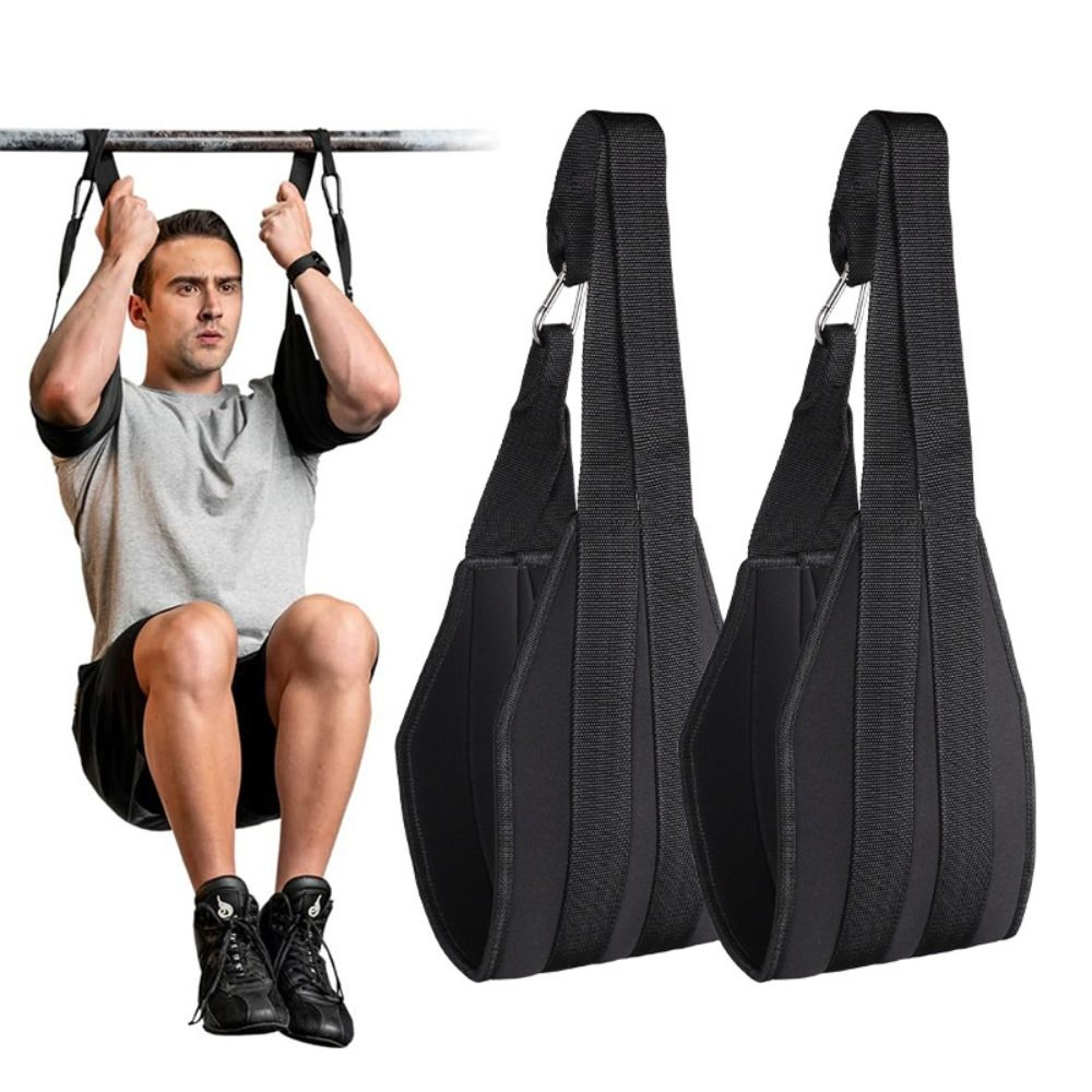 Ab Straps Durable Wear-Resistance, Adjustable Abdominal Sling Straps, Professional Breathable Gym Fitness – view 3