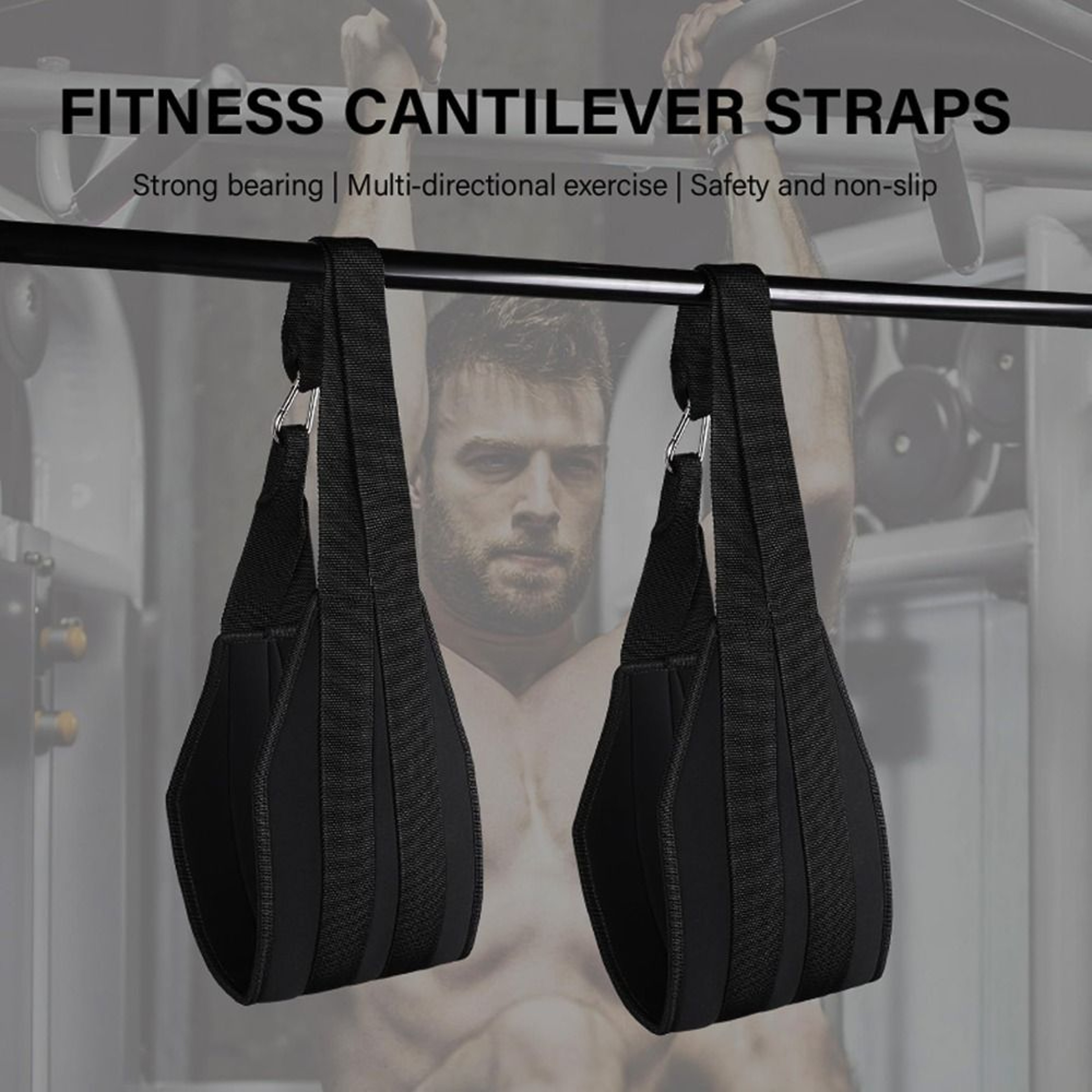 Ab Straps Durable Wear-Resistance, Adjustable Abdominal Sling Straps, Professional Breathable Gym Fitness – view 5