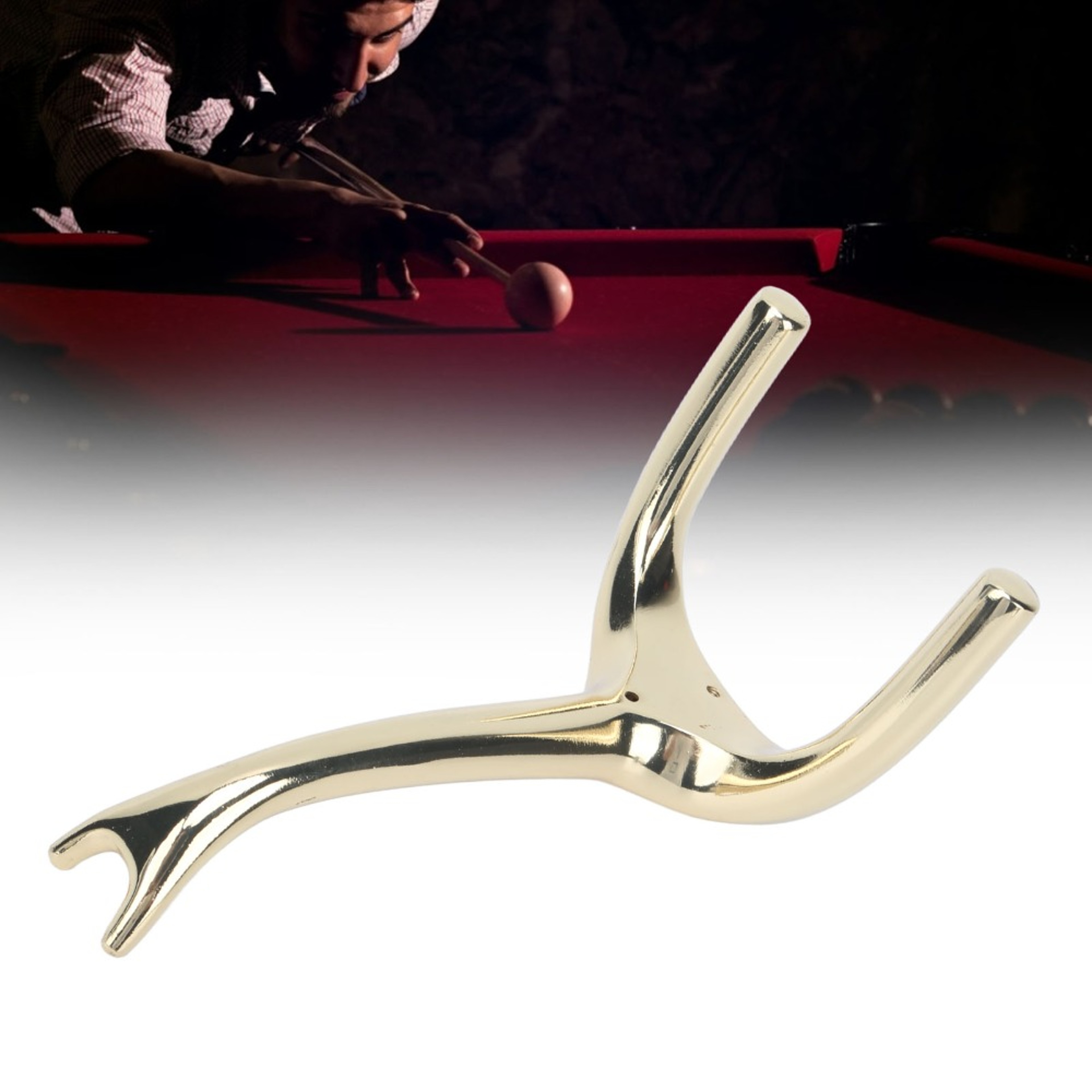 Zinc Alloy Snooker Bridge Stick, Elephant Nose Rust-Proof Billiards Pool Cue Bridge Head – view 3