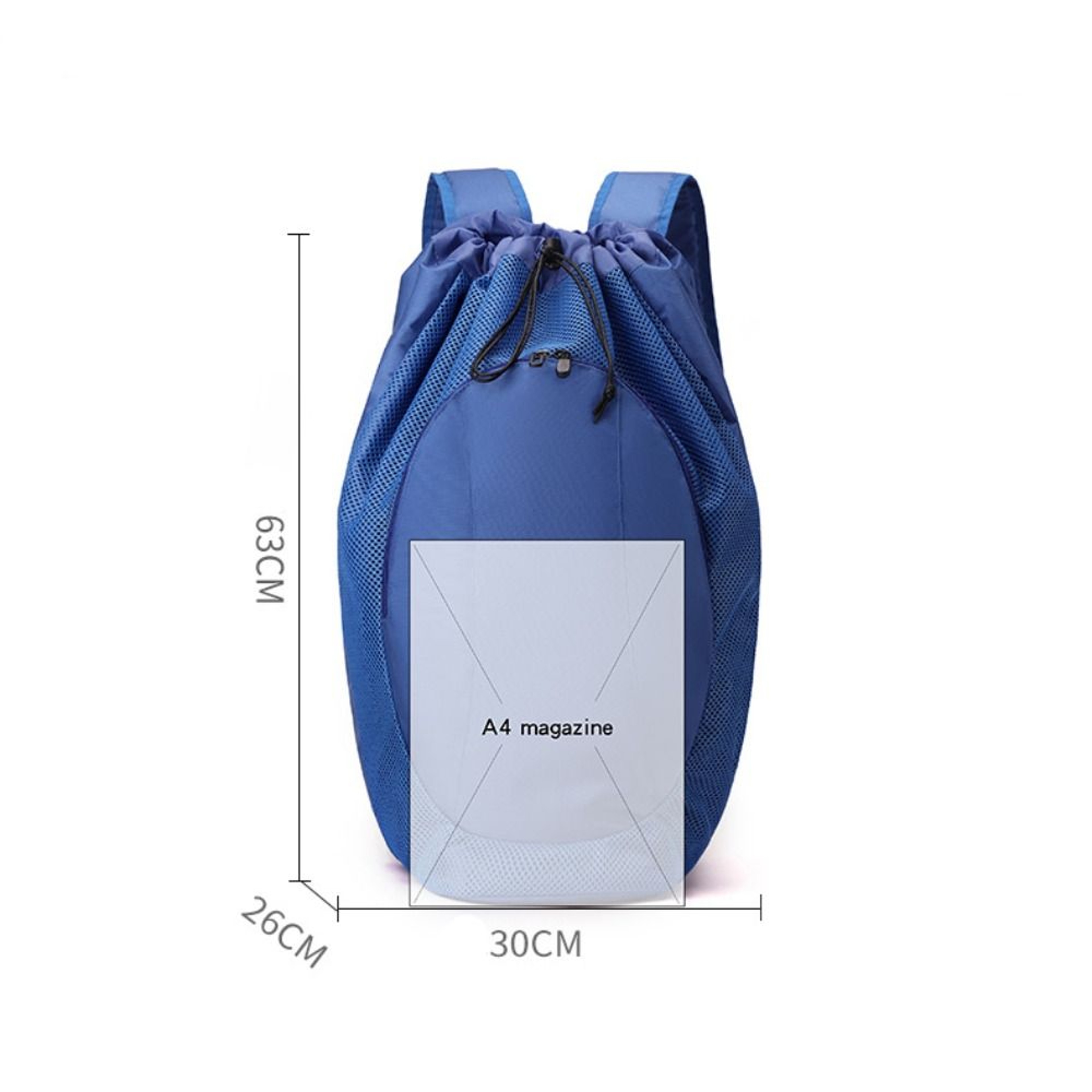 Large Capacity Drawstring Badminton Racket Backpack, Waterproof Gym Fitness Pack for Pickleball – view 6