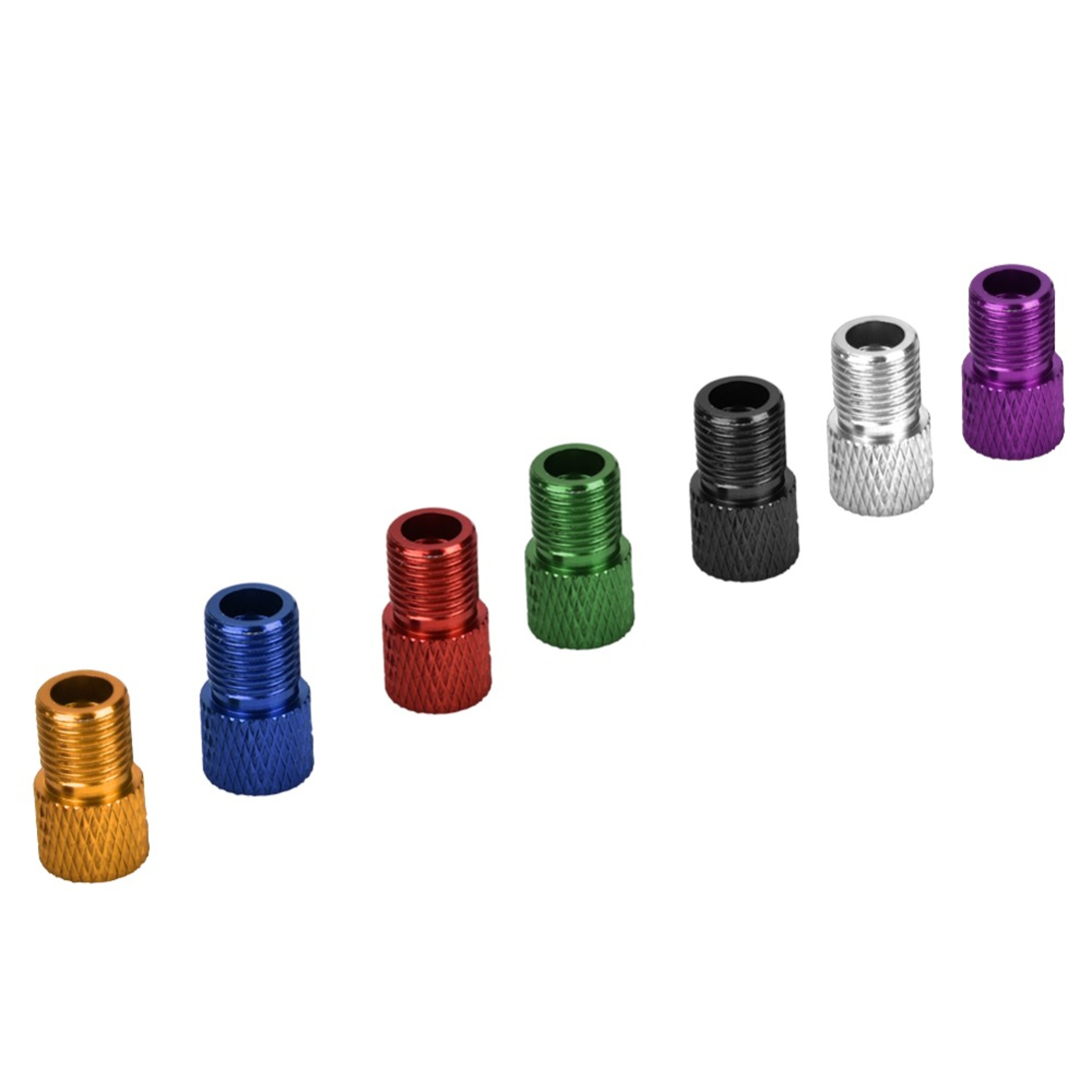 Multi-Color Alloy Bike Valve Adapter Pack, Lightweight Connect Adapter, Easy Installation – view 5