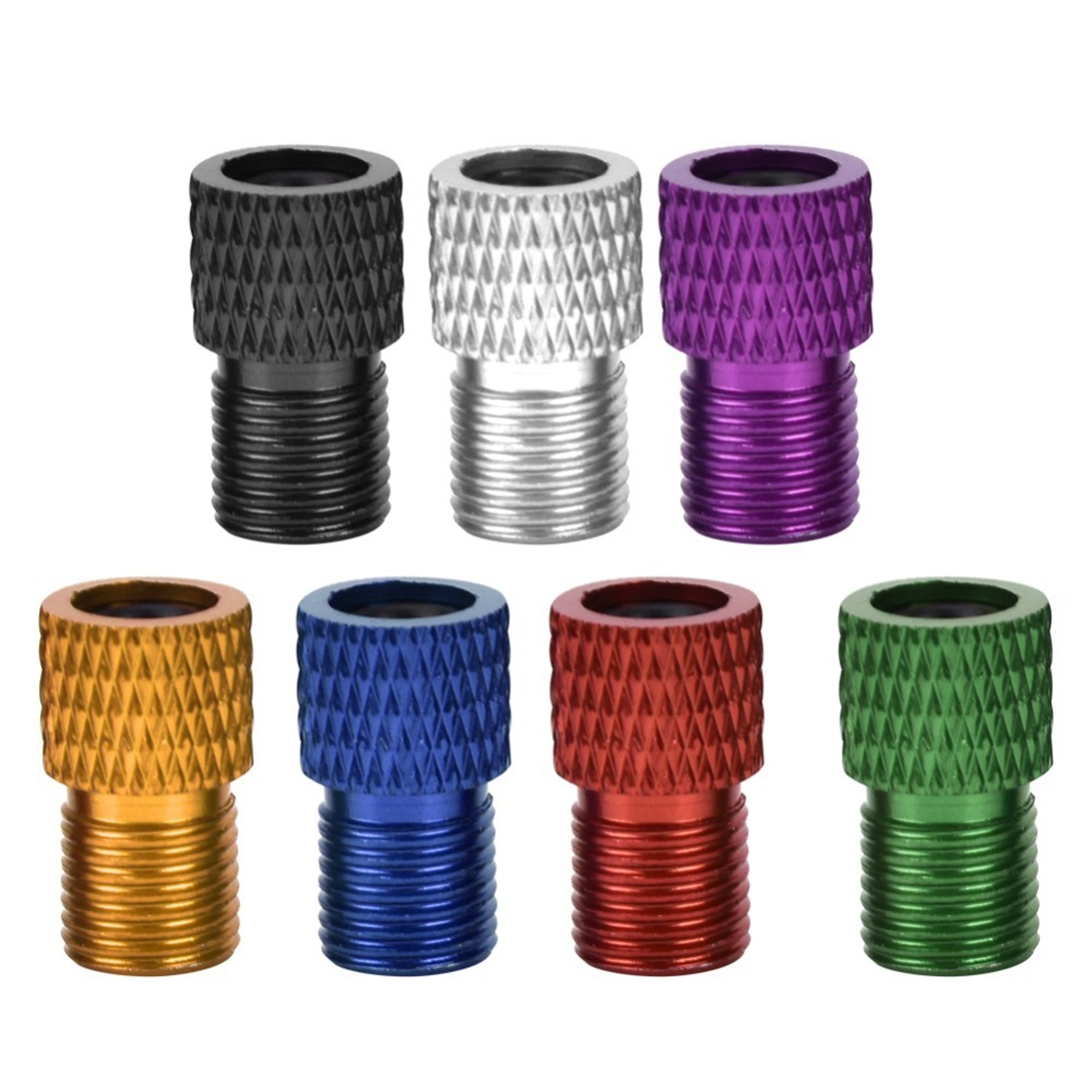 Multi-Color Alloy Bike Valve Adapter Pack, Lightweight Connect Adapter, Easy Installation – view 7