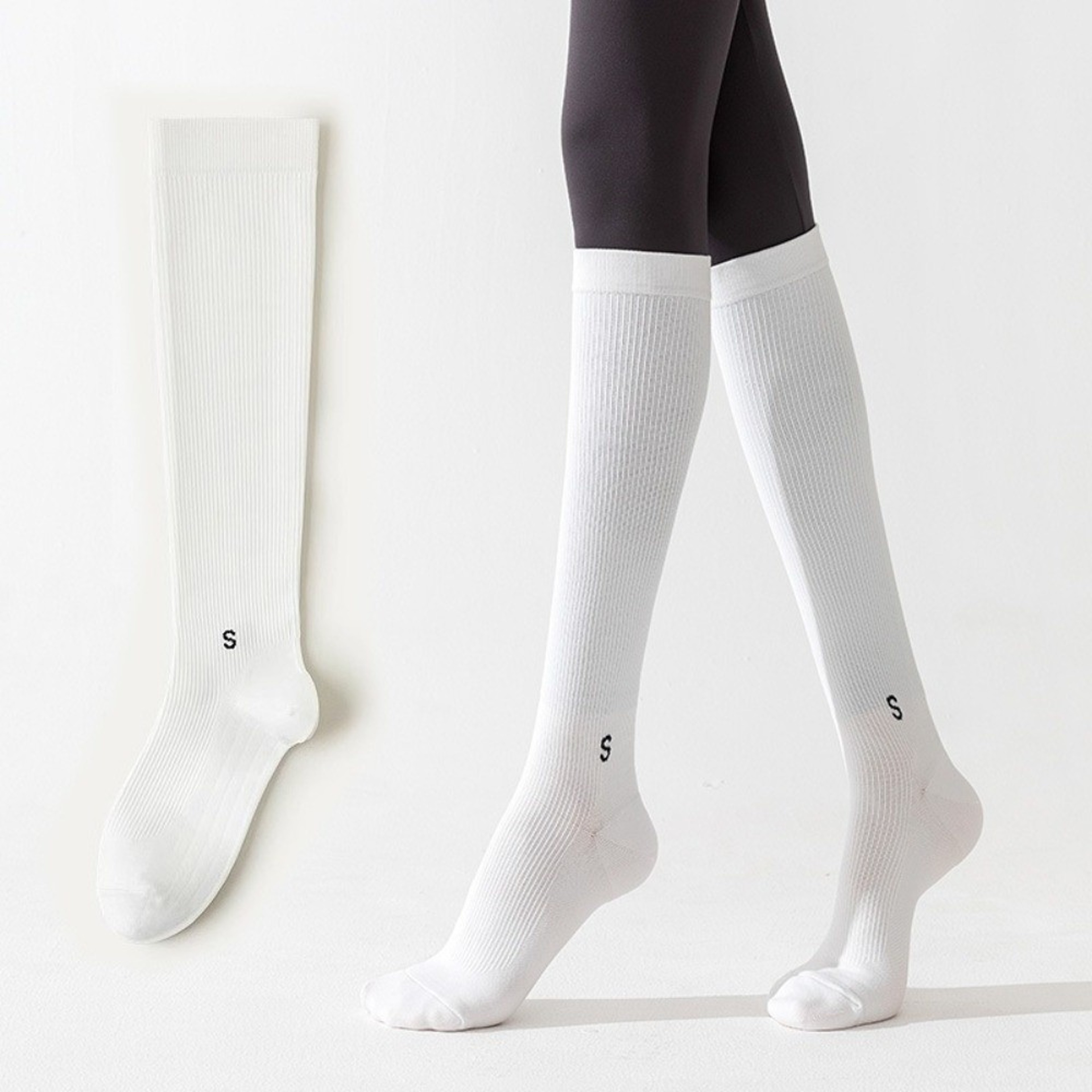 Yoga Running Anti-Slip Women Compression Socks - Professional Pressure Calf Socks for Exercise and Fitness Skipping Rope – view 4