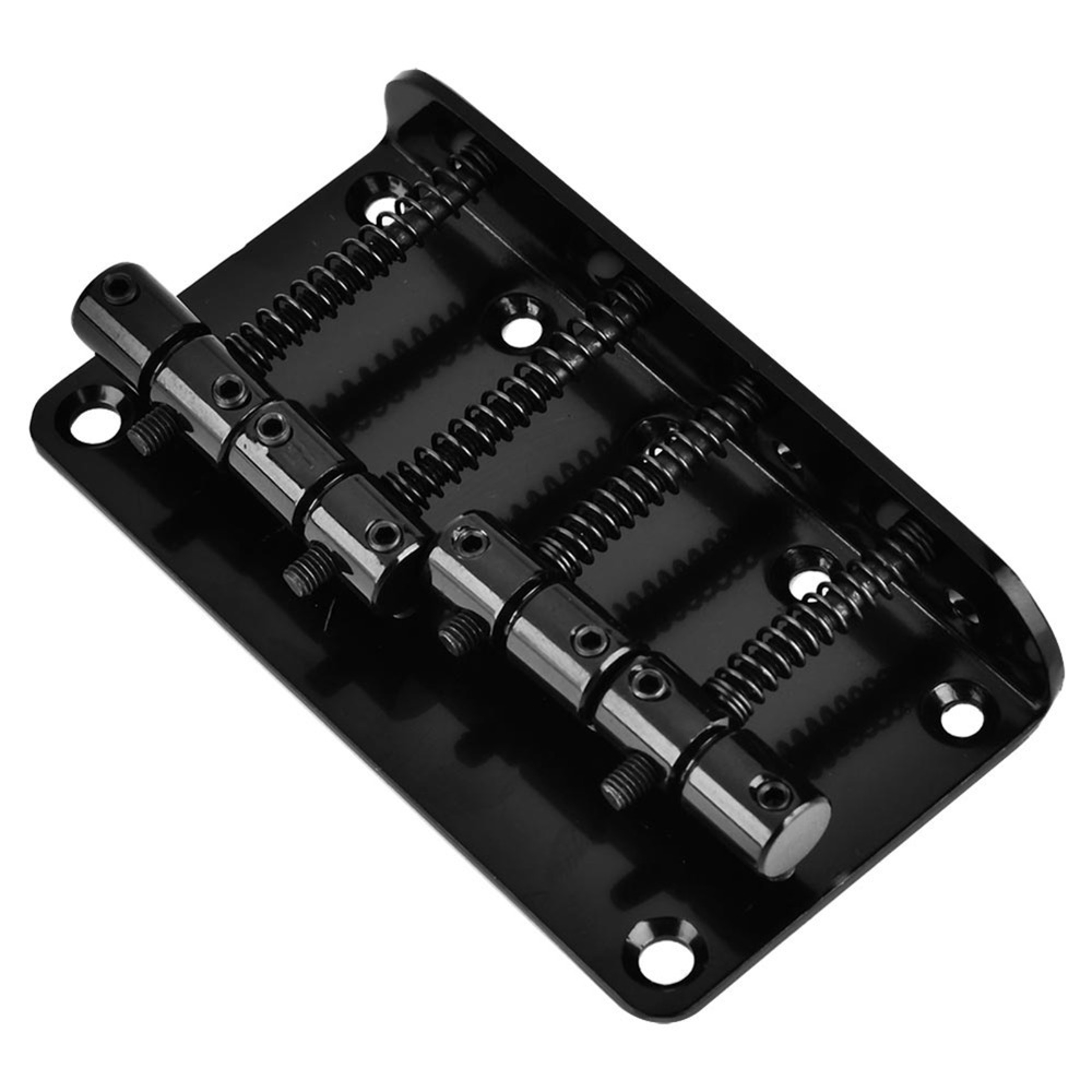 Top Load Metal Bass Bridge Silver/Black With Screws Hex Wrench Electric Bass Bridge – view 2