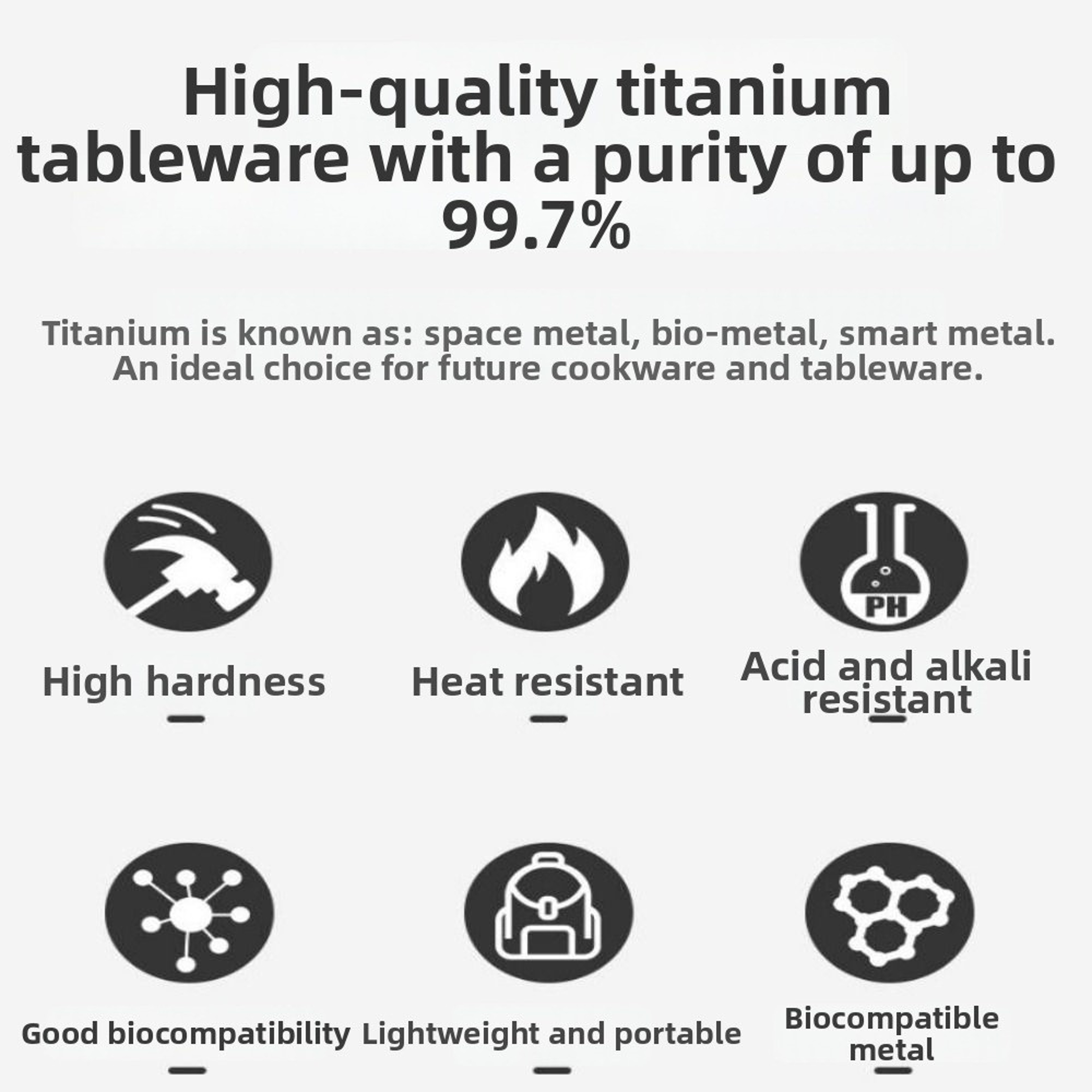Portable Eco-Friendly Titanium Coffee Tea Stirring Spoon, Mini Long Handle Mixing Spoon for Outdoor Kitchen Use – view 3