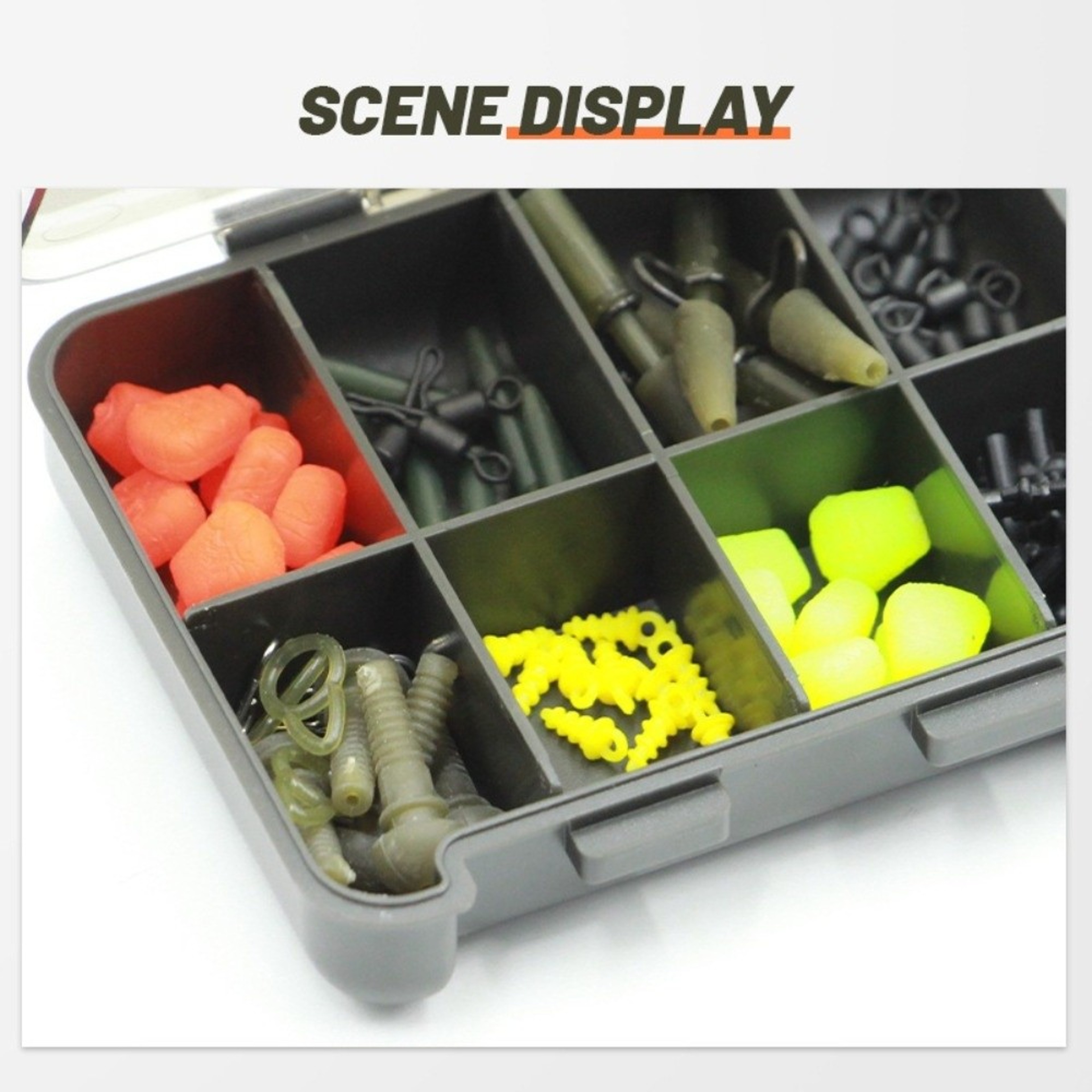 Multi-Compartment Tool Storage Box, Built-in Grids Fish Hook Box, Dust-Proof Seal, Waterproof Plastic Material – view 4