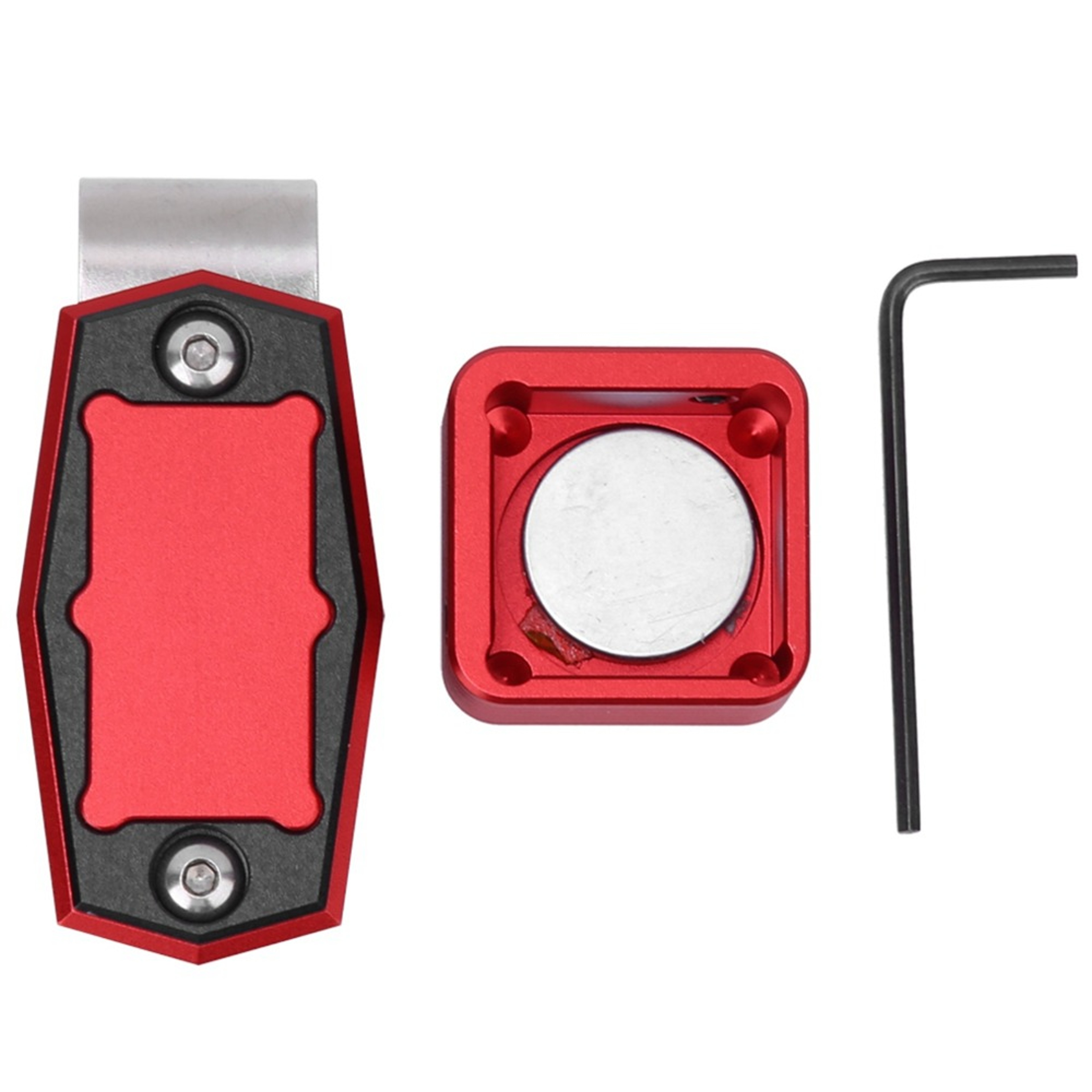 Magnetic Belt Clip Mini Pool Chalk Holder, Metal Fixed Clip Billiard Cue Case – view 1