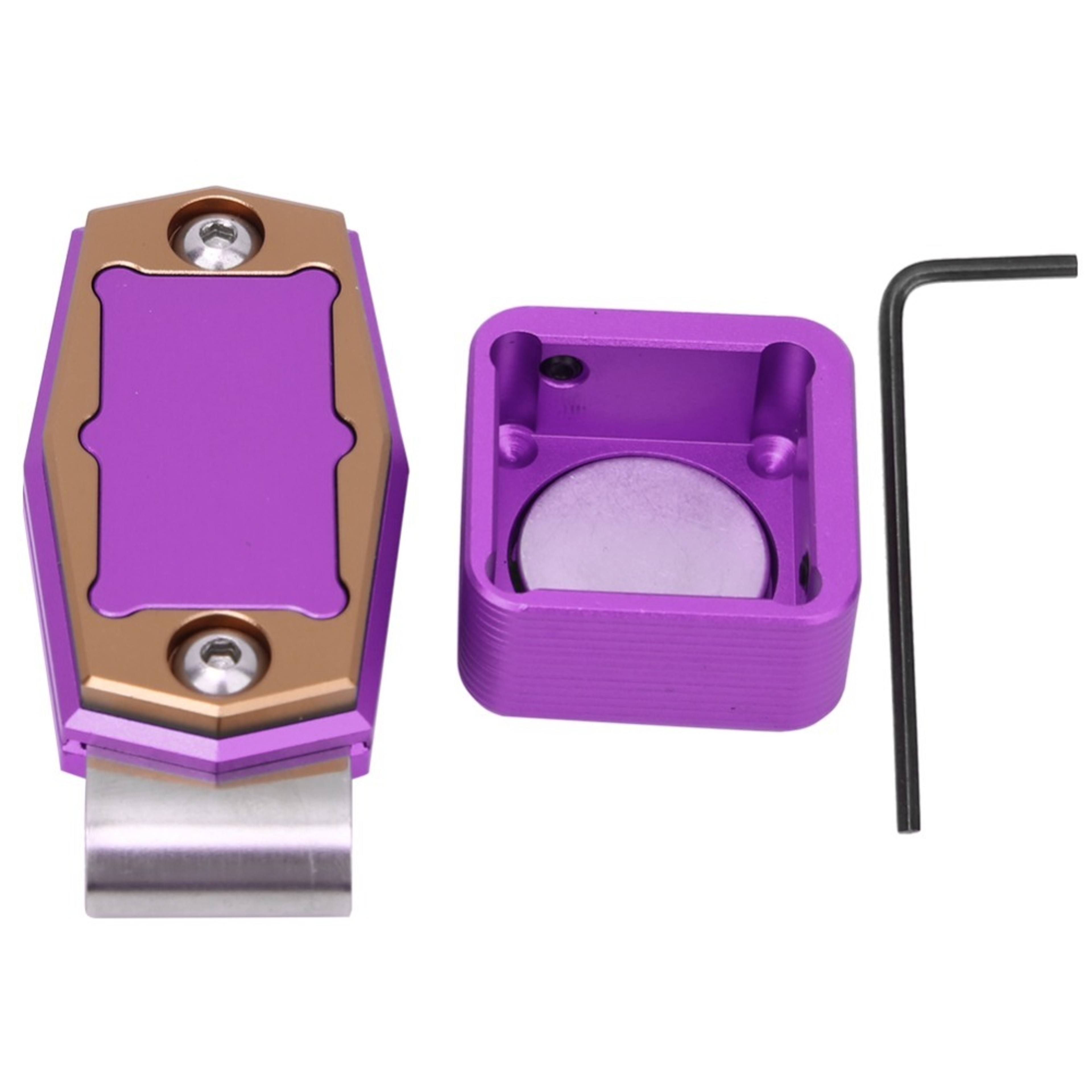 Magnetic Belt Clip Mini Pool Chalk Holder, Metal Fixed Clip Billiard Cue Case – view 7
