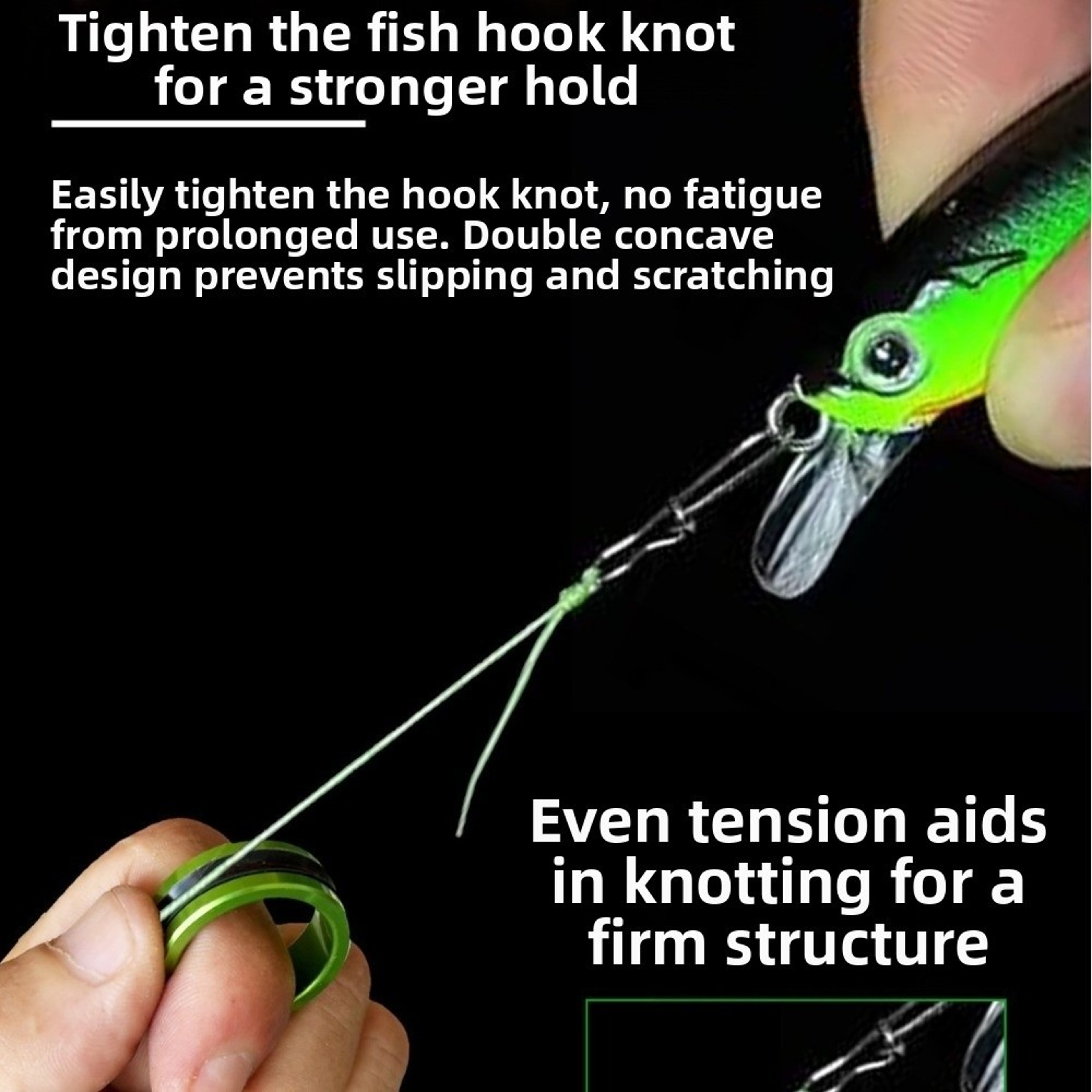 Portable Pull Line Ring, Fishing Line Puller Knotting Device with Hand Protection – view 4
