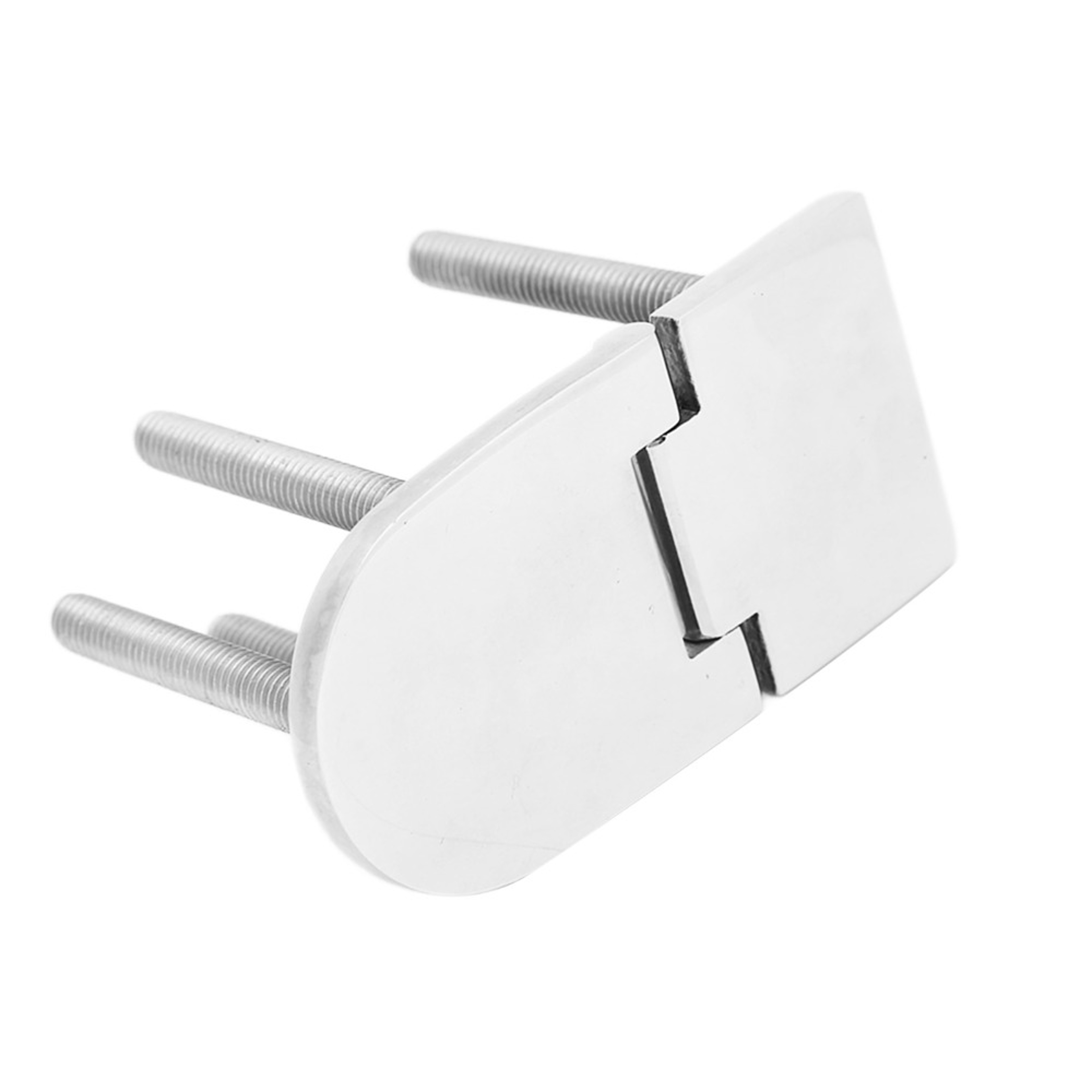 Stainless Steel Polished Yacht Hinge, Marine Grade Silver Boat Door Hinge, Concealed Fastener Ship Hinge for Marine Door – view 2