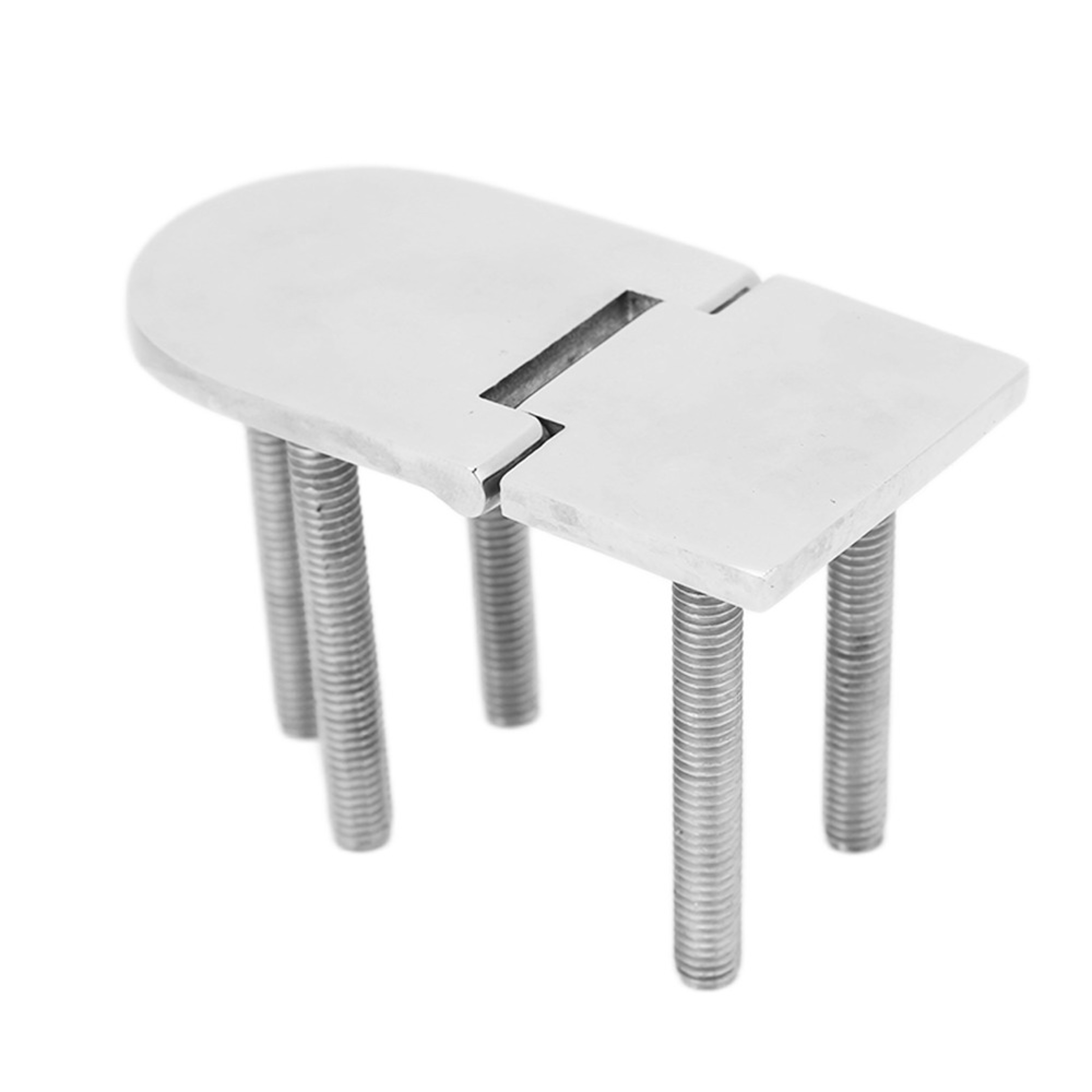 Stainless Steel Polished Yacht Hinge, Marine Grade Silver Boat Door Hinge, Concealed Fastener Ship Hinge for Marine Door – view 5