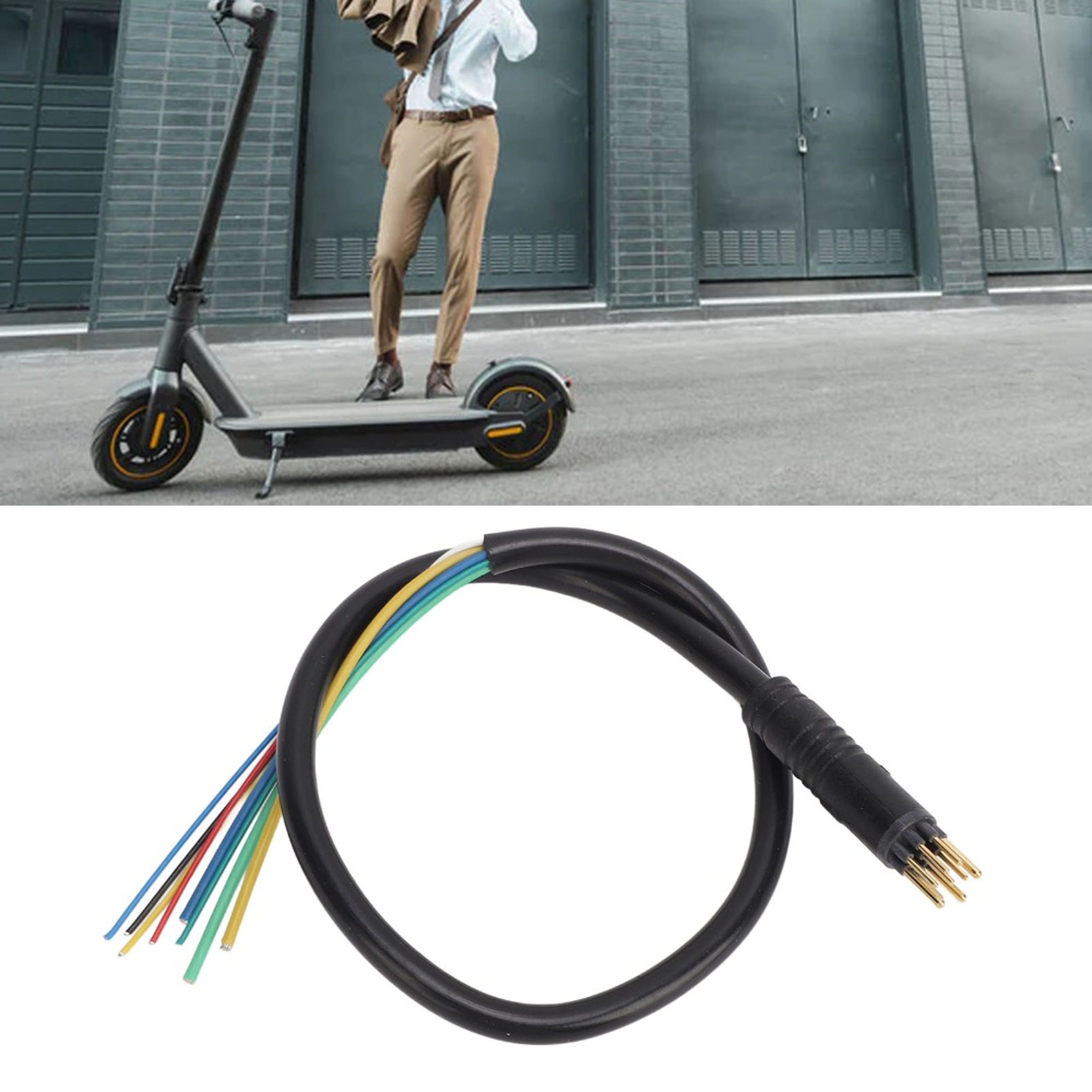 High Sensitivity Electric Scooter Motor Cable, Copper Core Waterproof Wire – view 3