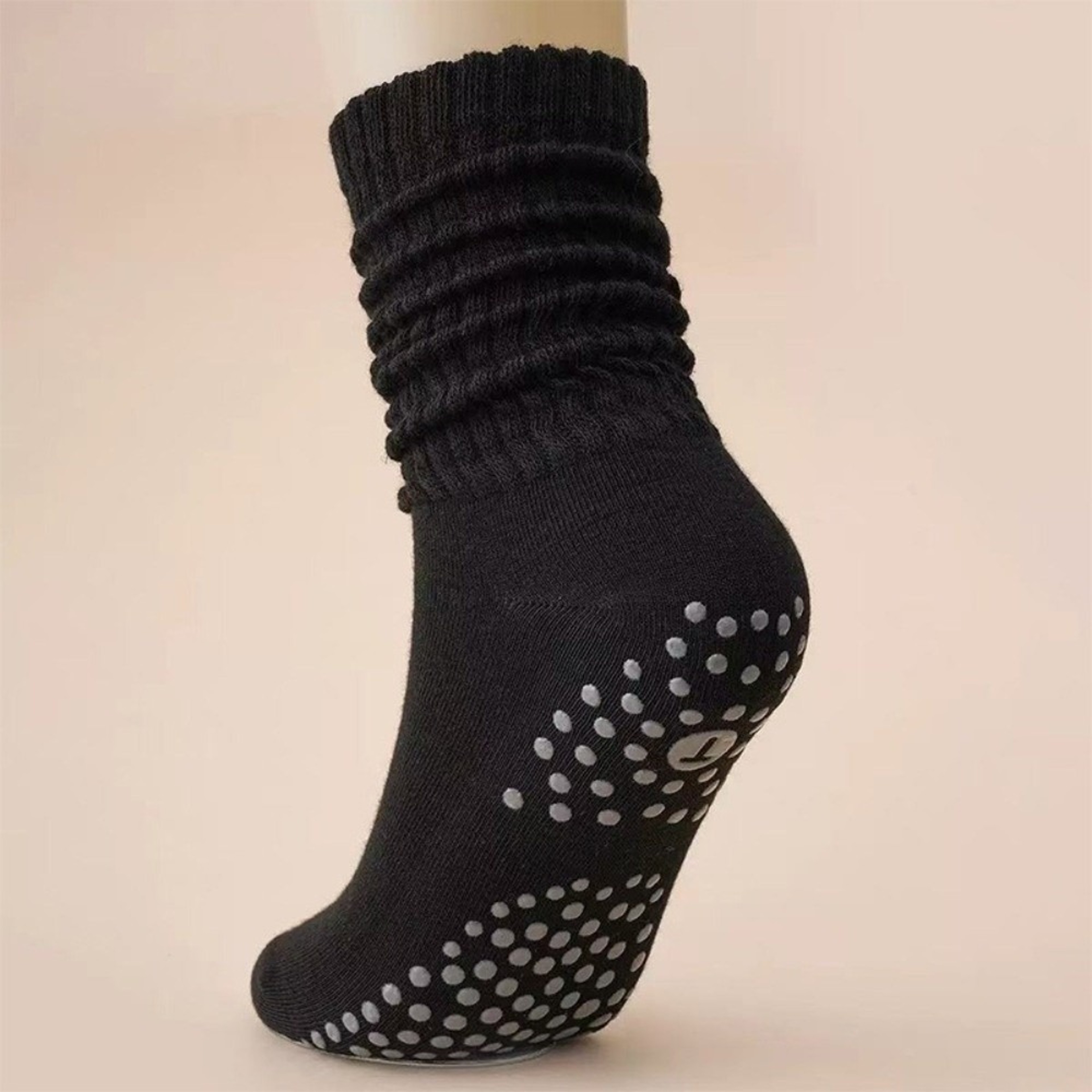 Breathable Pilates Socks for Women, Anti-Slip Silicone Long Tube Yoga Fitness Socks – view 7
