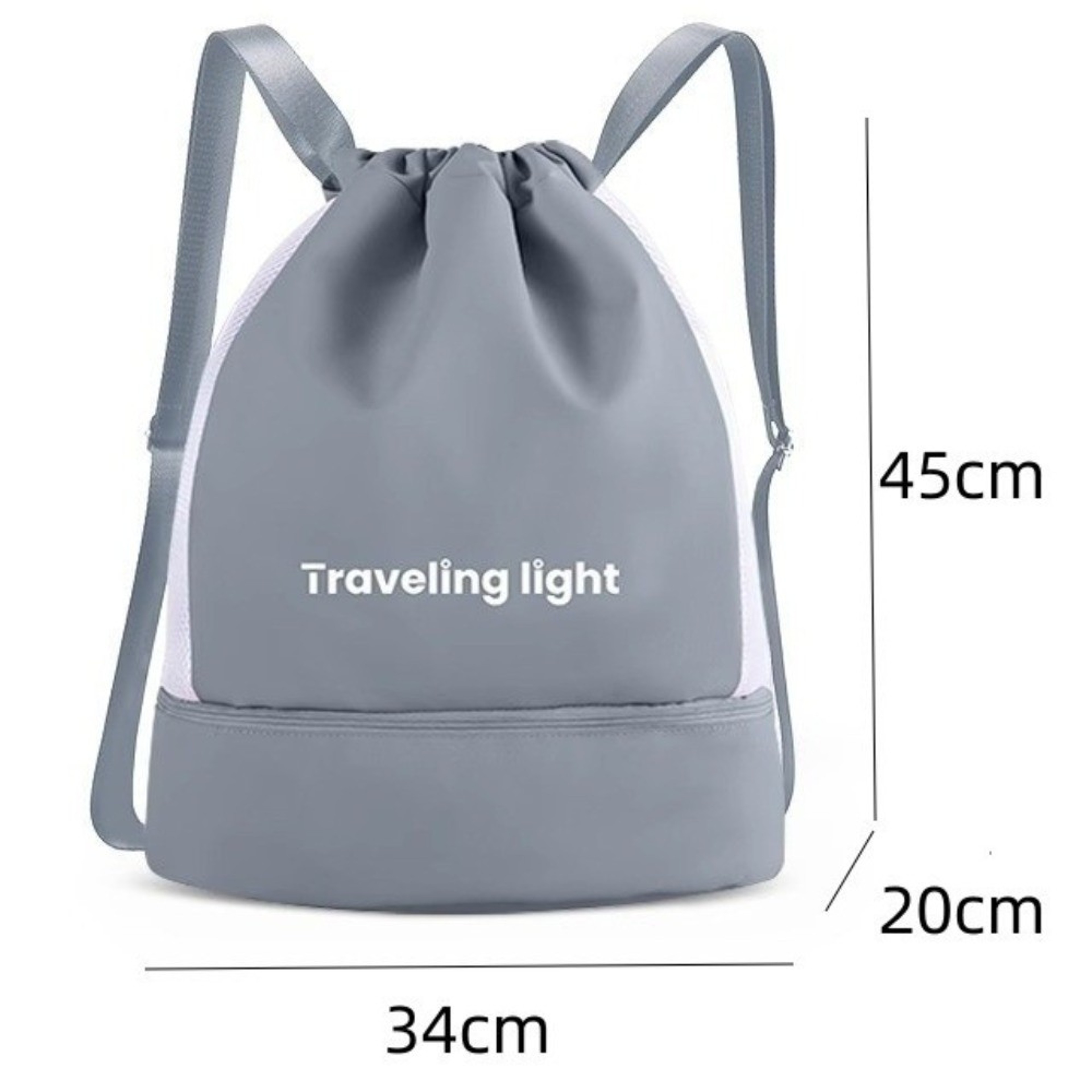 Waterproof Sports Backpack, Lightweight Fitness Bag with Dry Wet Separation, Large Capacity Travel Bag – view 6