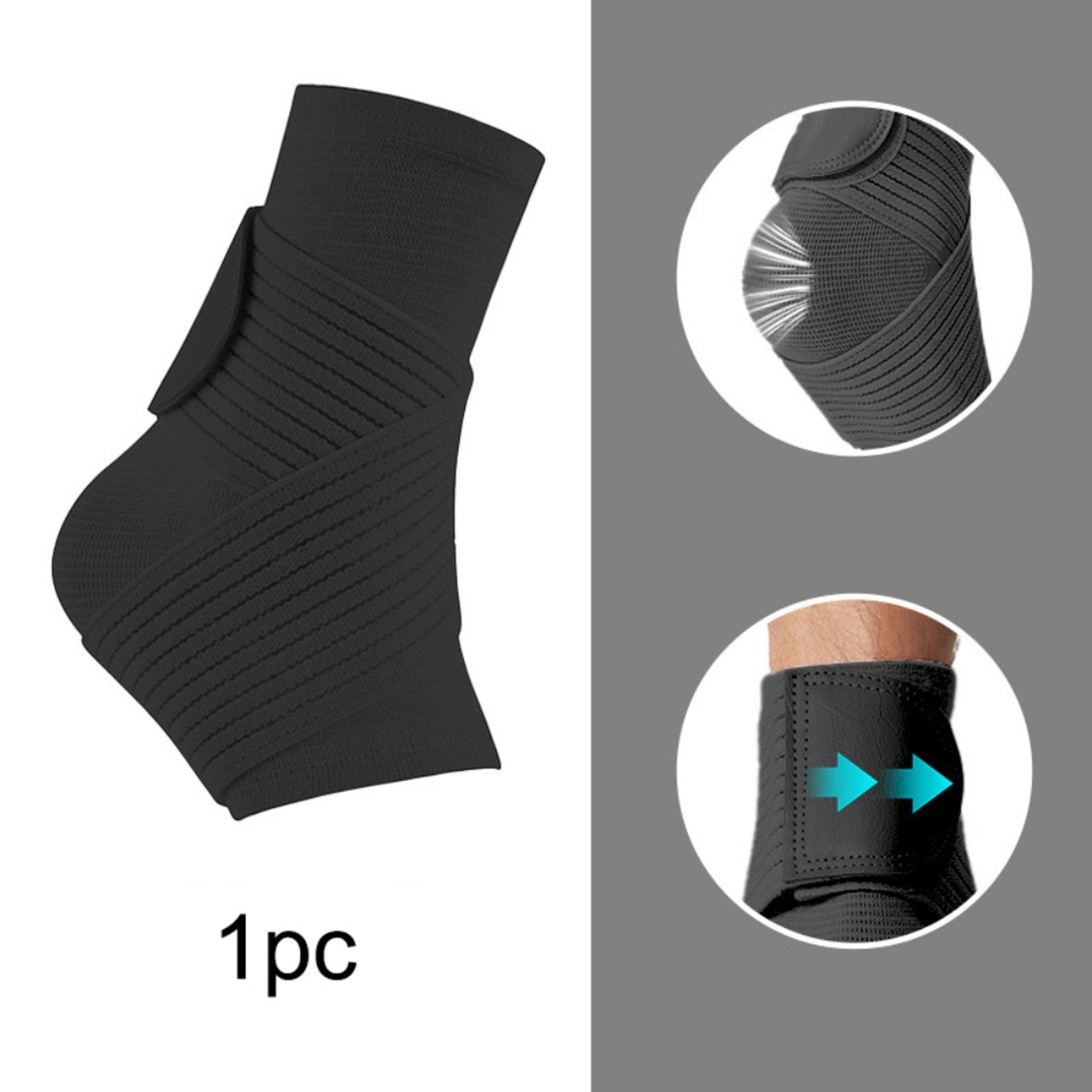 High Elastic Pain Relief Sport Ankle Brace with Adjustable Strap, Breathable Compression Socks for Sprain – view 11