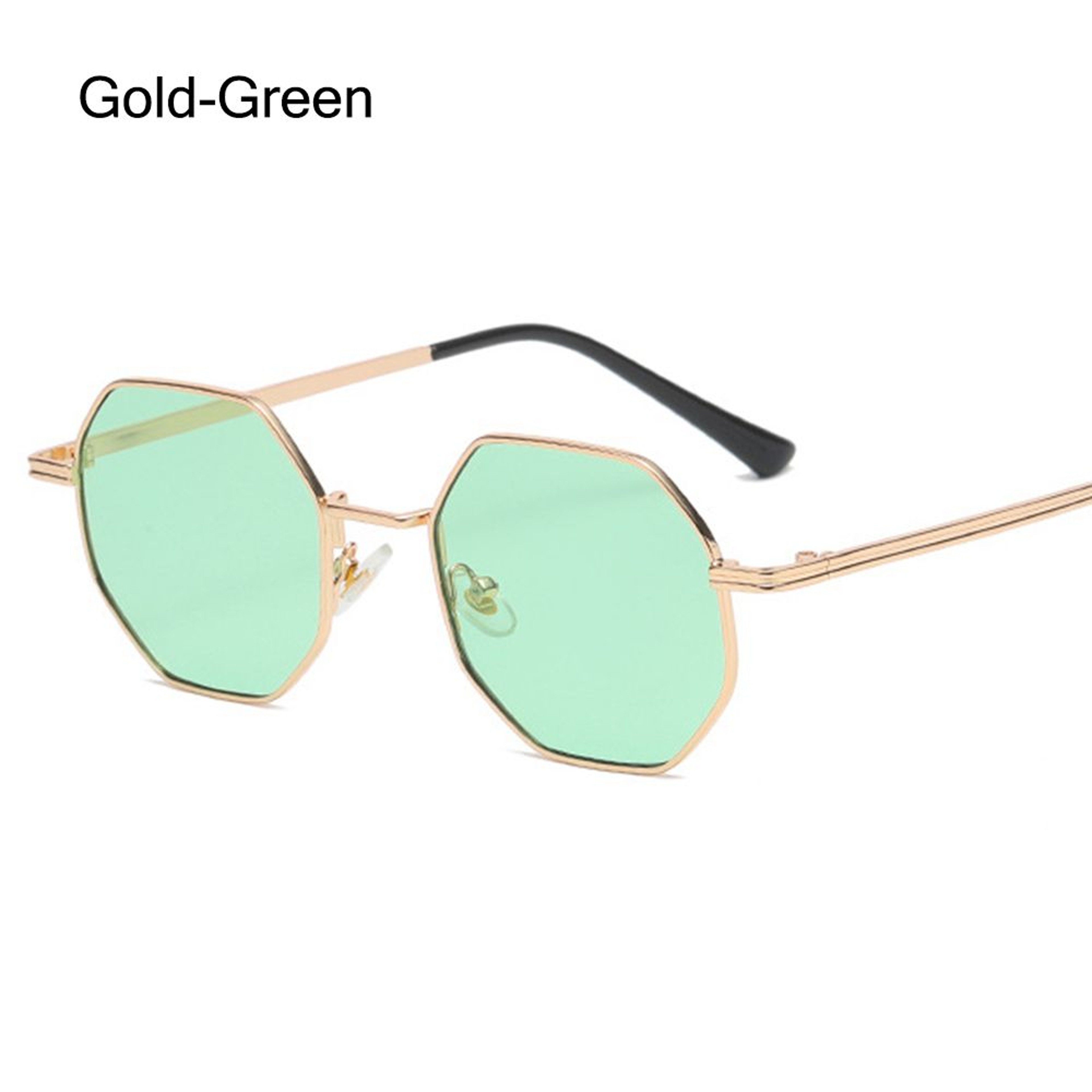 Square Sunglasses for Men/Women, UV Protection Fashion Shades, Polygon Metal Sunglasses – view 7