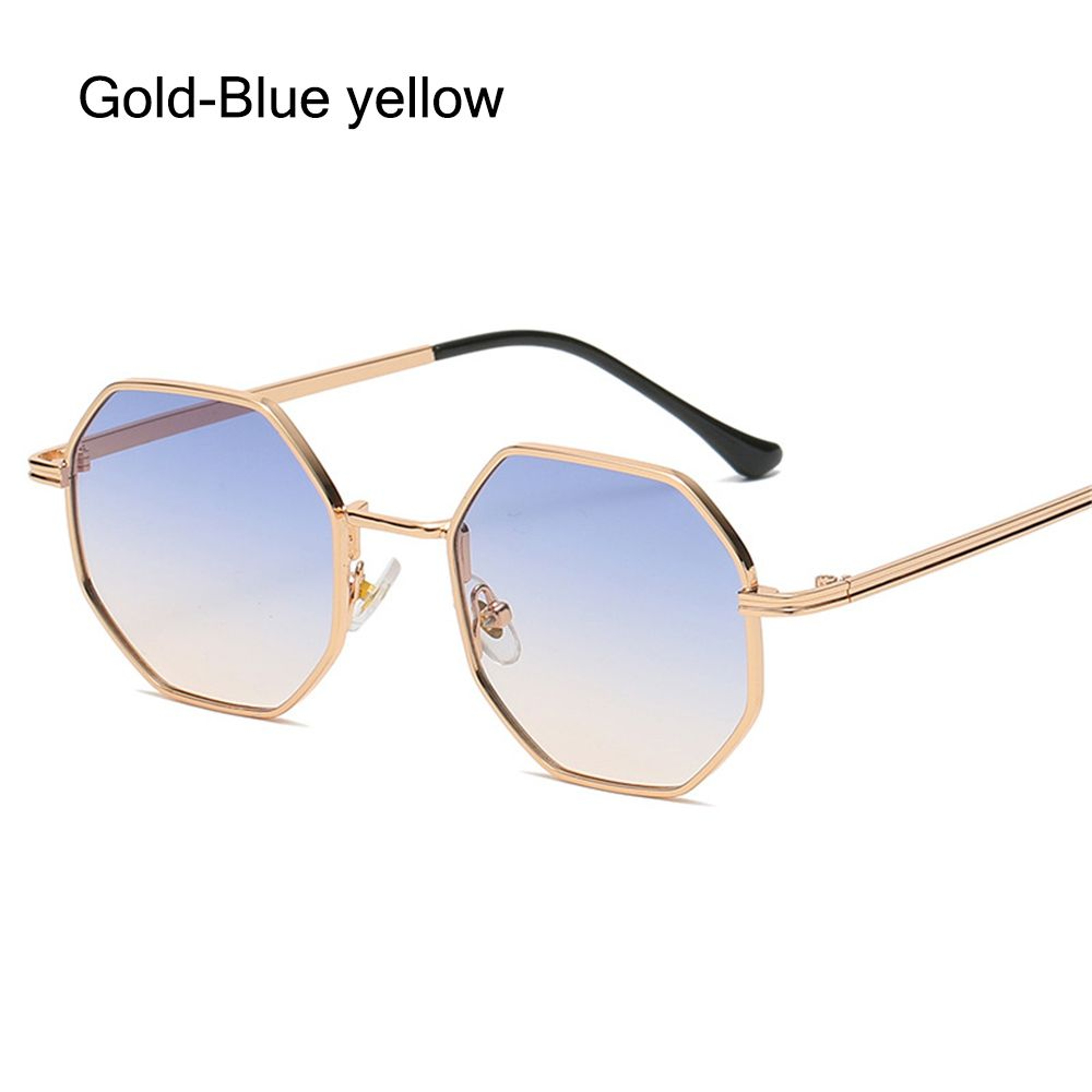 Square Sunglasses for Men/Women, UV Protection Fashion Shades, Polygon Metal Sunglasses – view 10