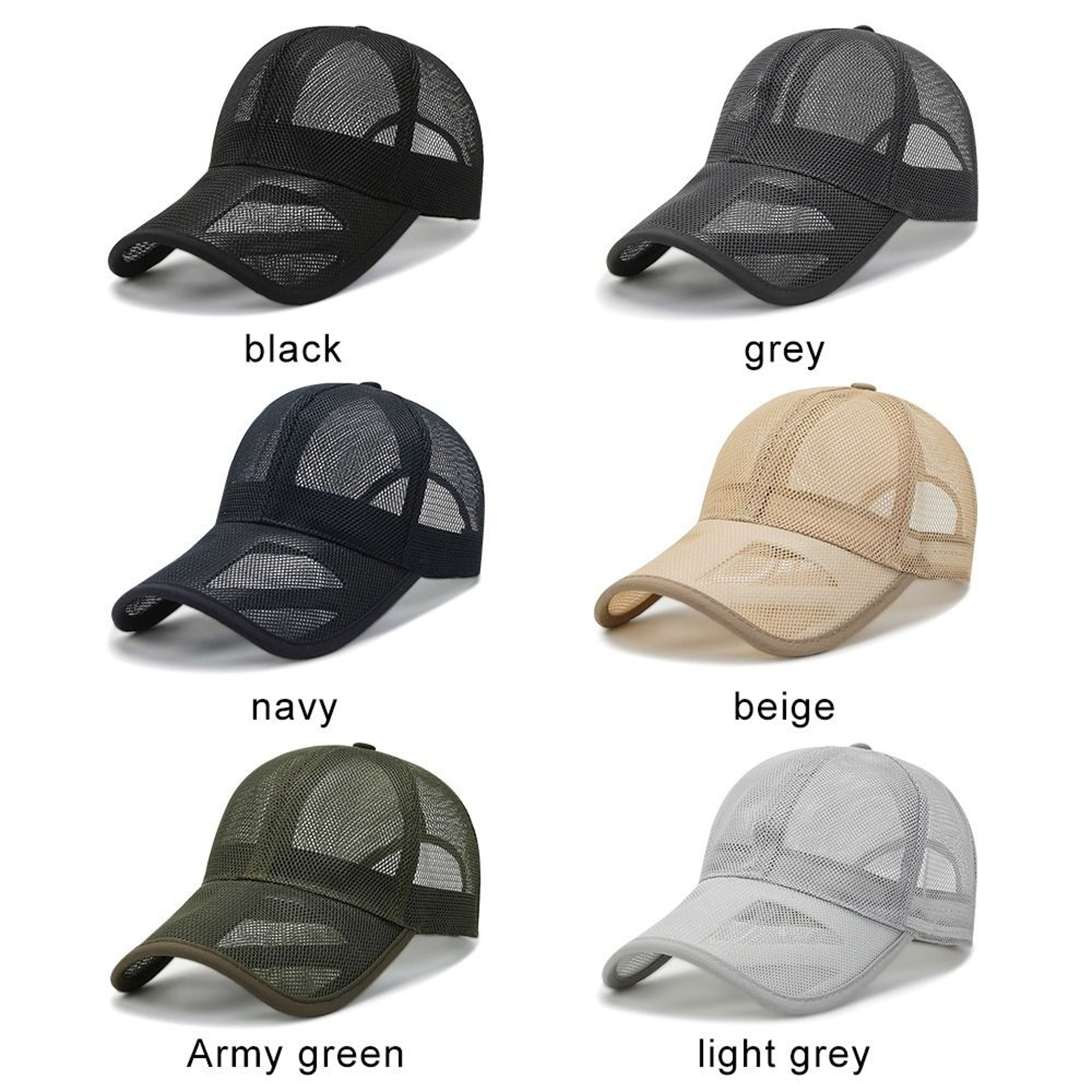 Sunscreen Hats Quick Dry Full Mesh Baseball Cap Summer Fashion Men Women Protection Caps – view 5