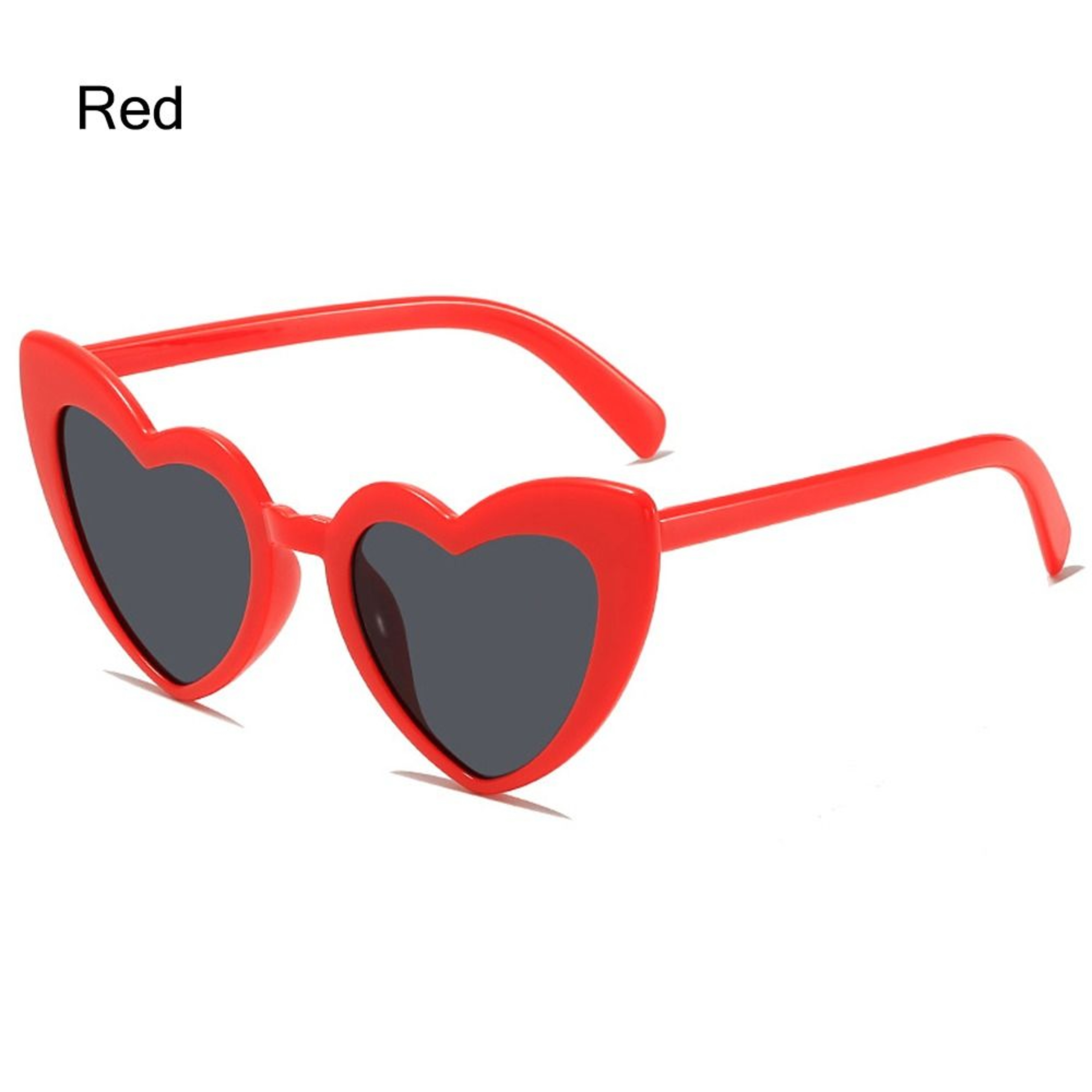 Vintage HeartShaped Sunglasses UV Protection Pink Fashion Cycling Goggles Irregular Street Shades 8