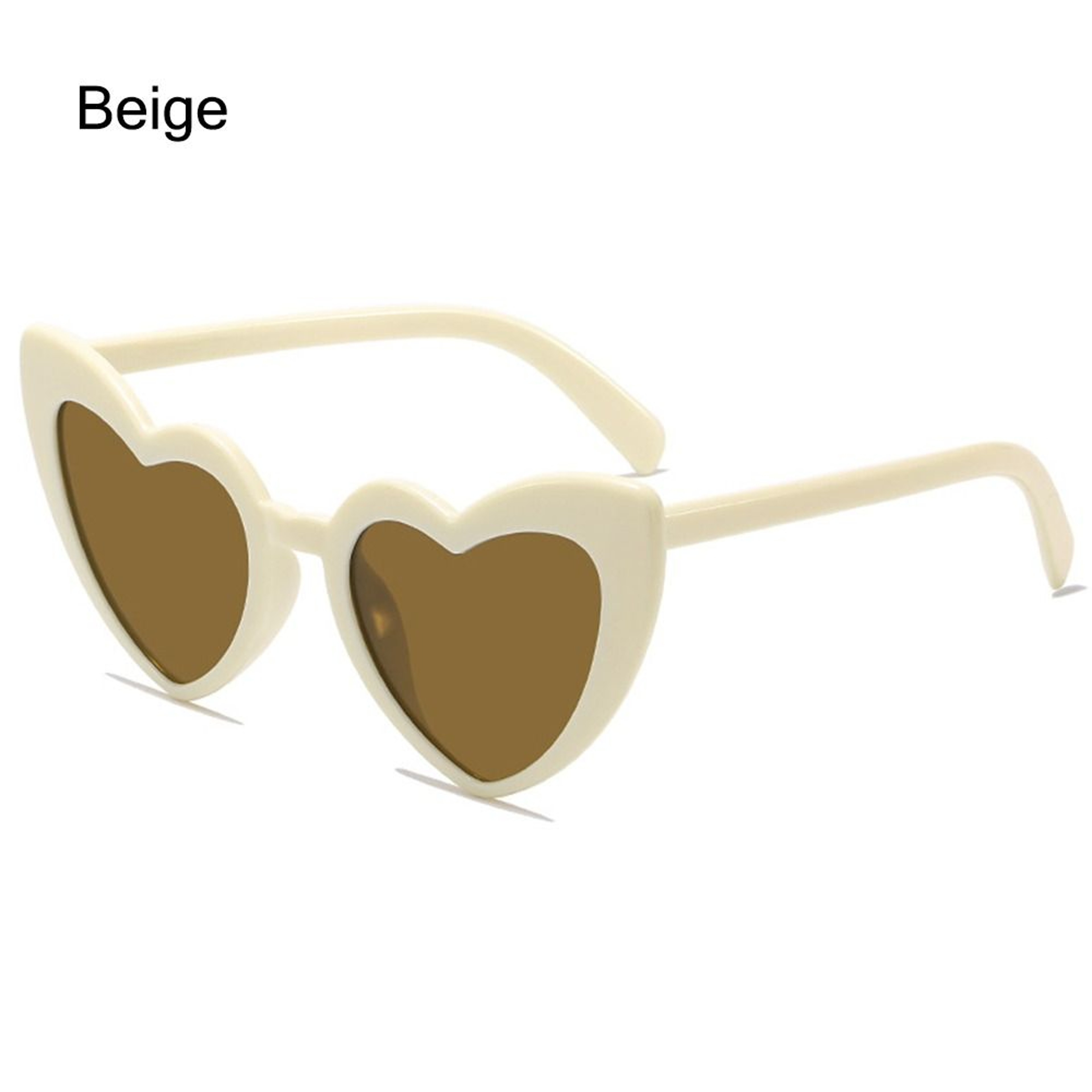 Vintage HeartShaped Sunglasses UV Protection Pink Fashion Cycling Goggles Irregular Street Shades 15