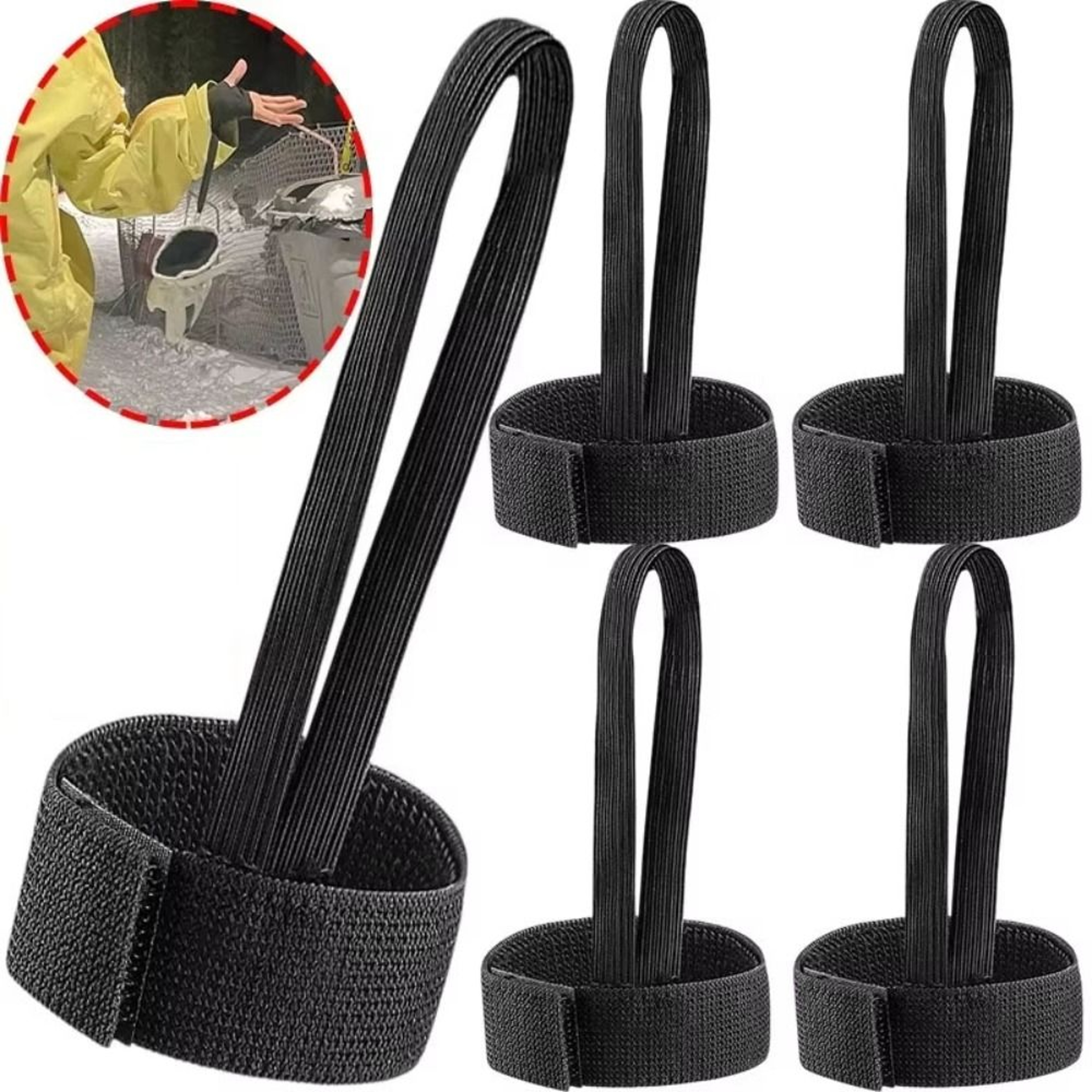 Elastic Ski Glove Wrist Strap, Lightweight Glove Holder, Anti-slip Wrist Leash for Outdoor Sports – view 1