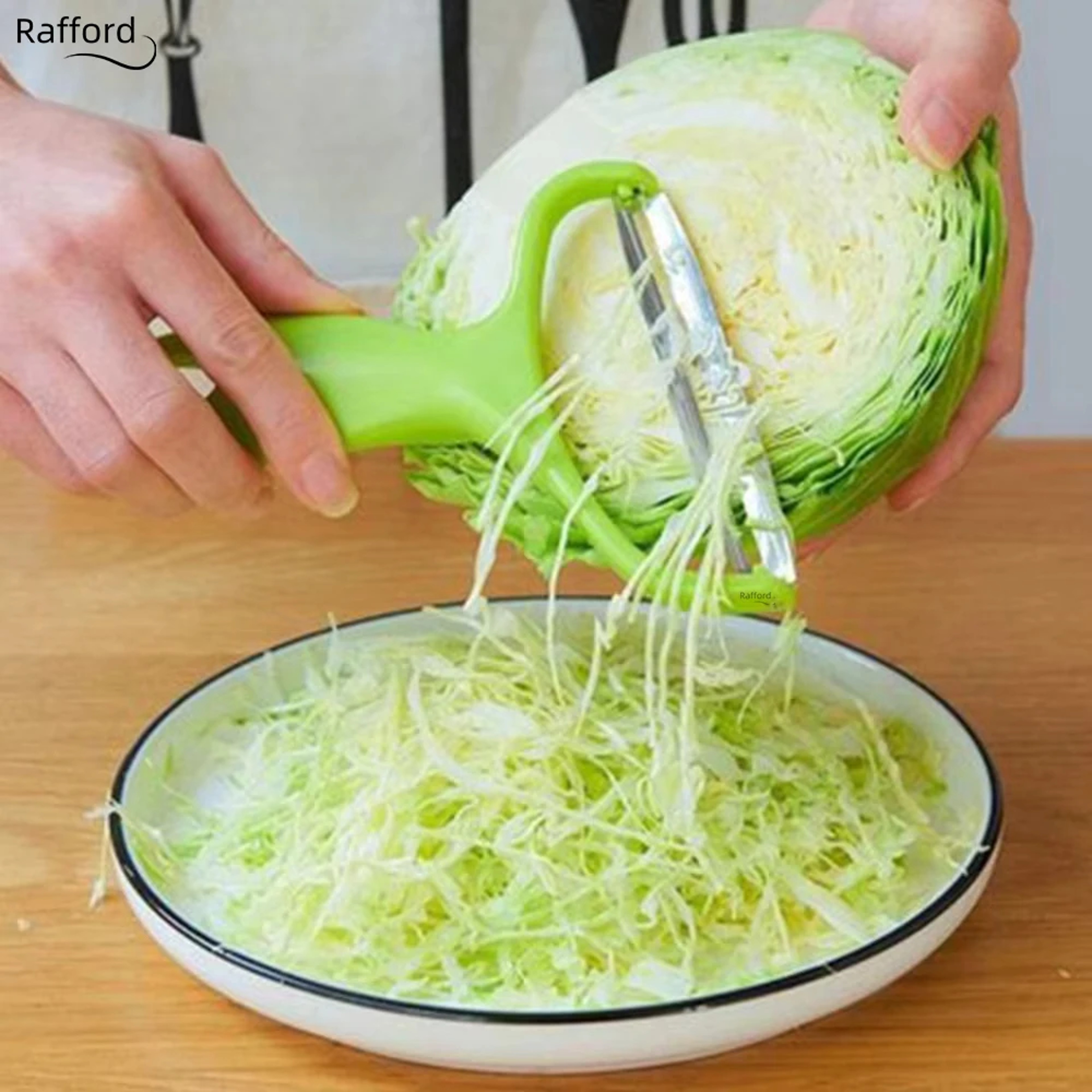 Cabbage Graters Salad Potato Slicer, Peeler Vegetables Fruit Stainless Steel, Wide Mouth Kitchen Accessories – view 1