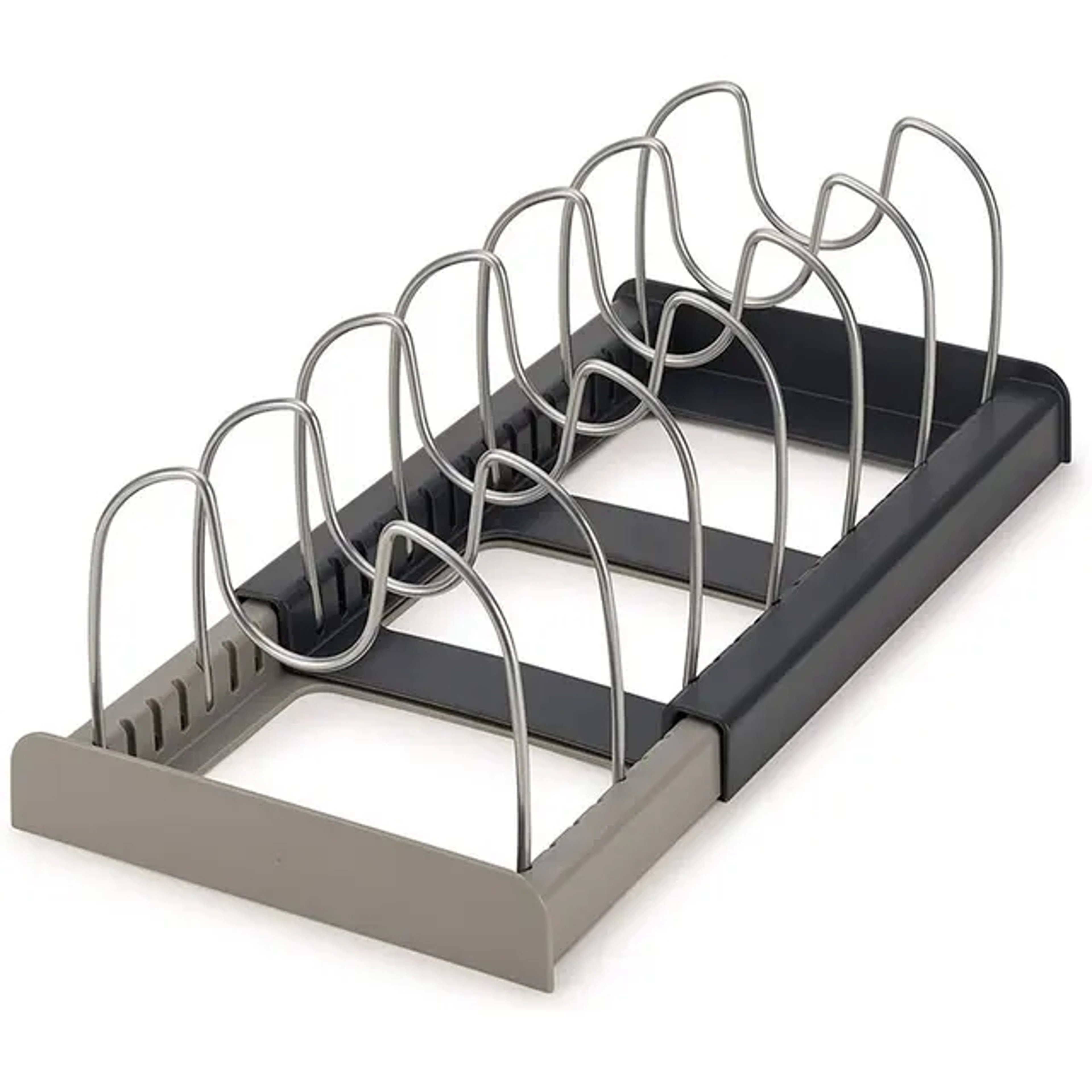Kitchen Expandable Storage Rack Organizer, Stainless Steel Holder for Pans, Pots, Lids, Cutting Boards, Cookware – view 7