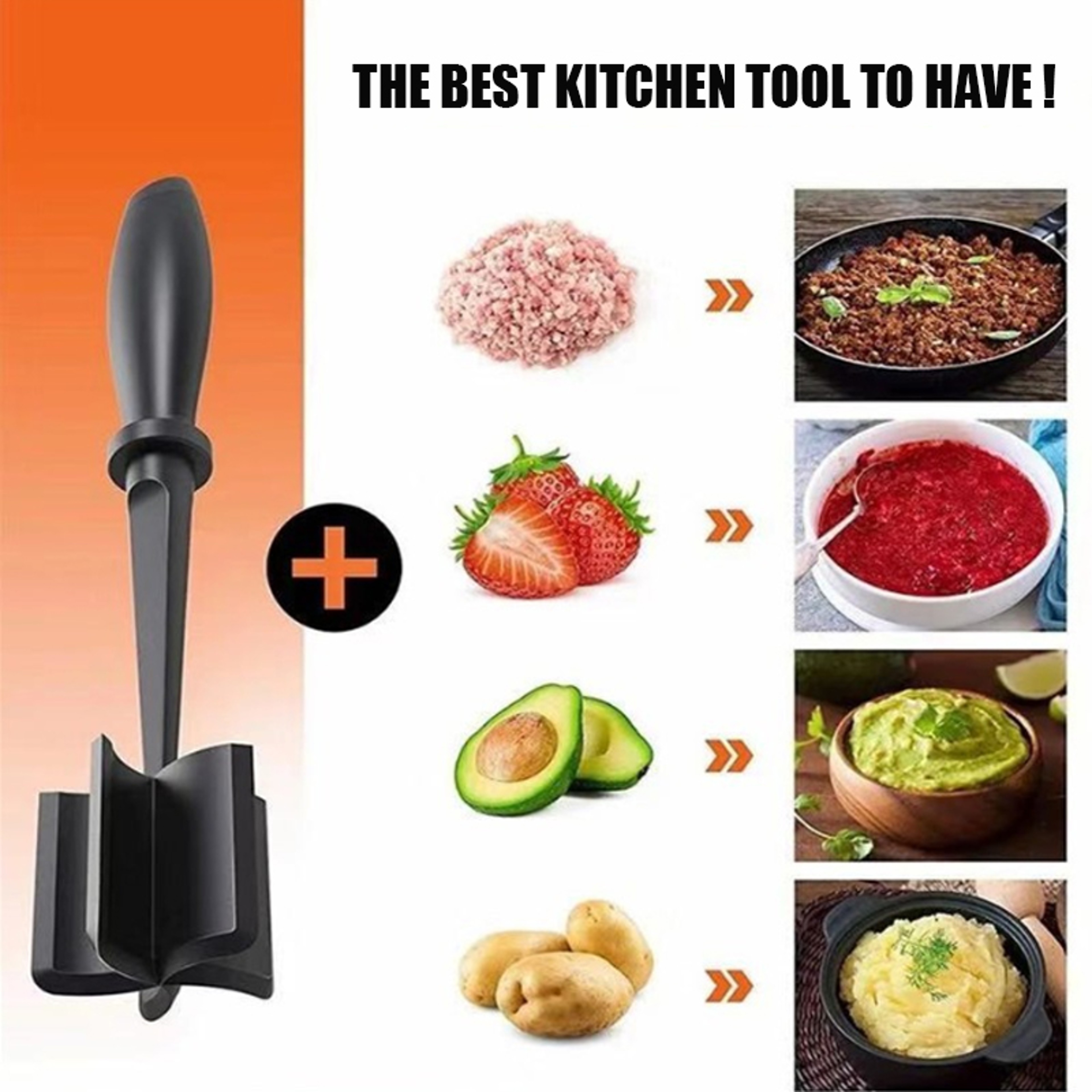 Handheld Meat Grinder, New Household Kitchen Chopper for Mixing, Grinding, and Pounding Meat – view 2