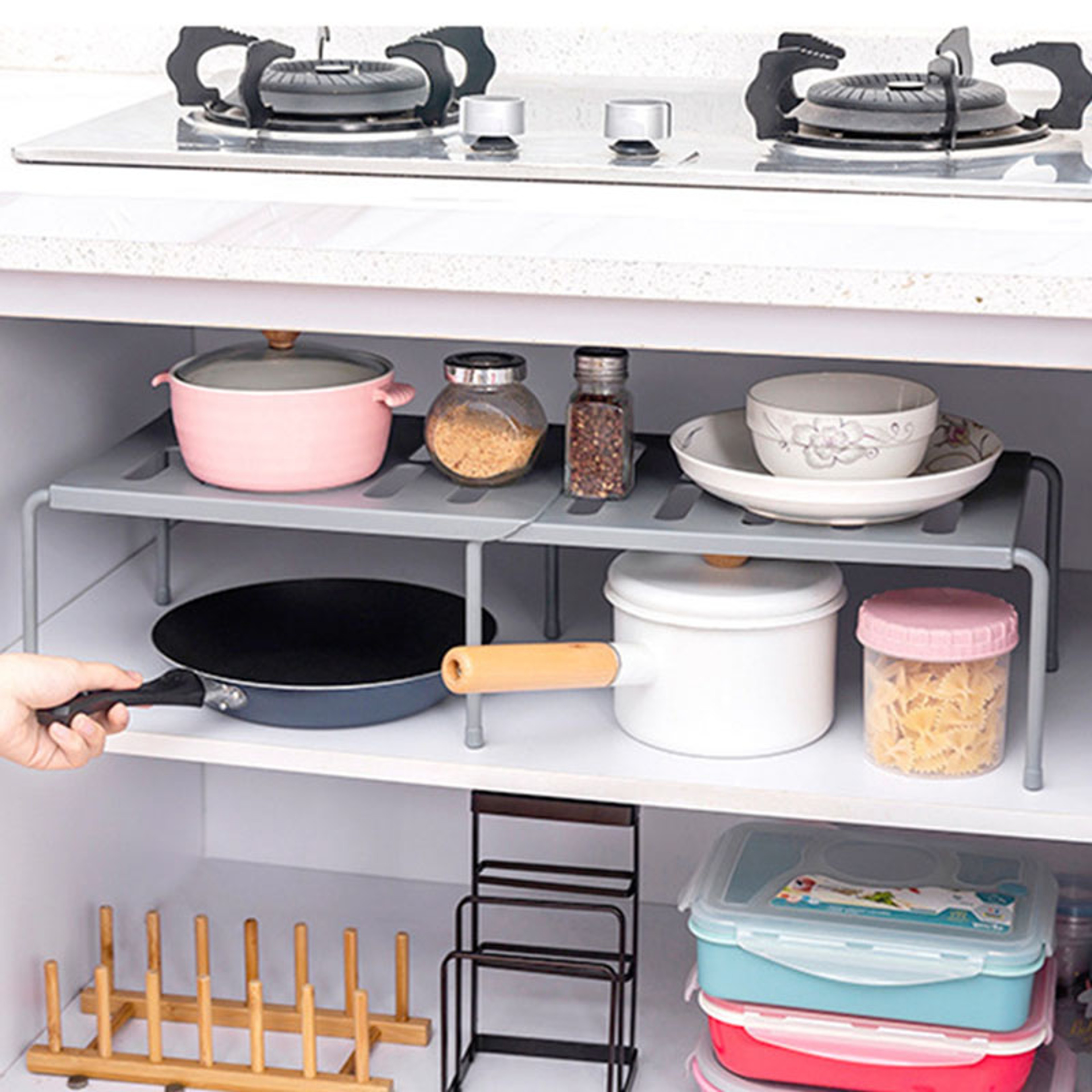 Kitchen Spice Racks Storage Shelves, Cupboard Dish Racks, Kitchenware Storage Shelves – view 4