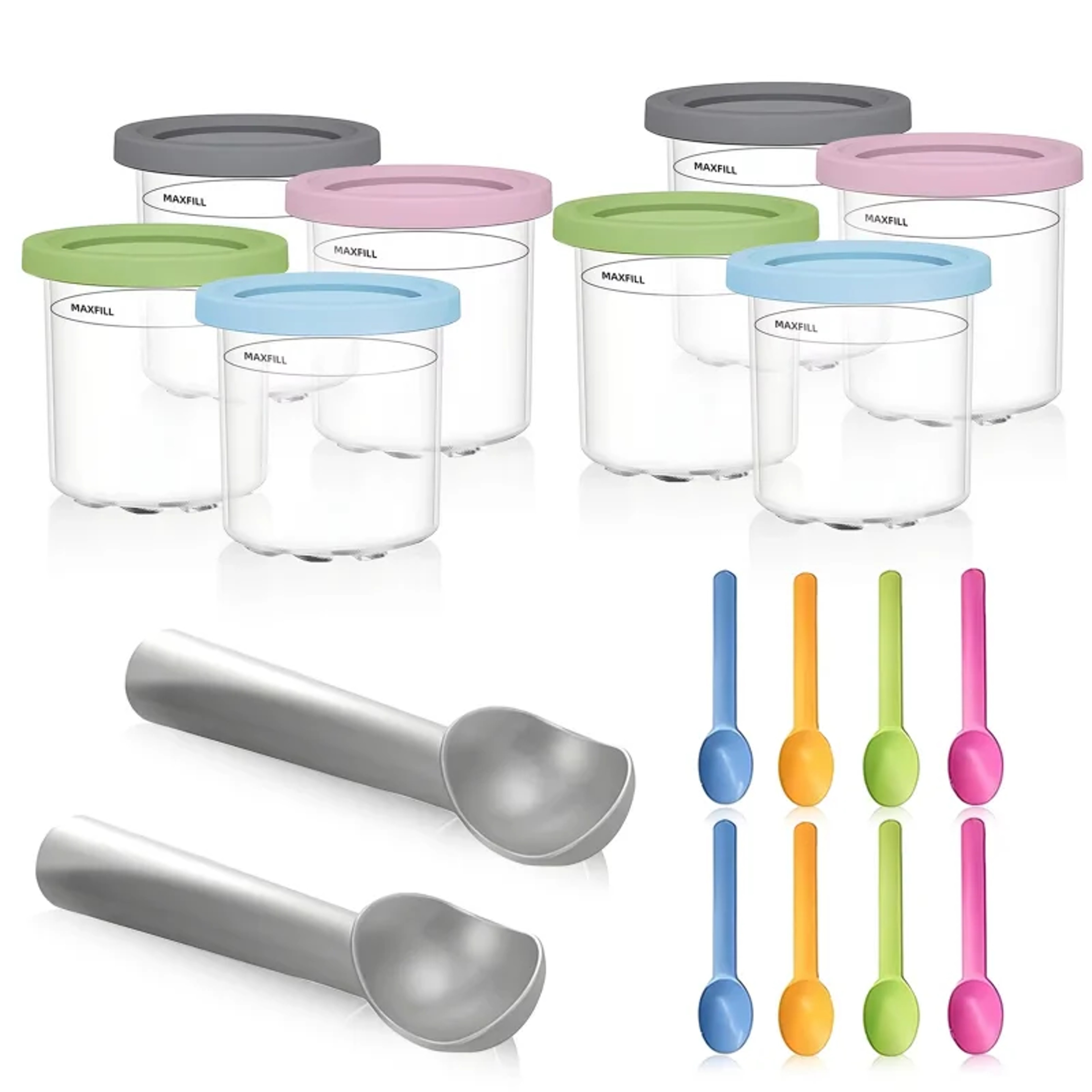 Ninja Creami Ice Cream Pints With Lids Ice Cream Containers For Homemade Treats 1