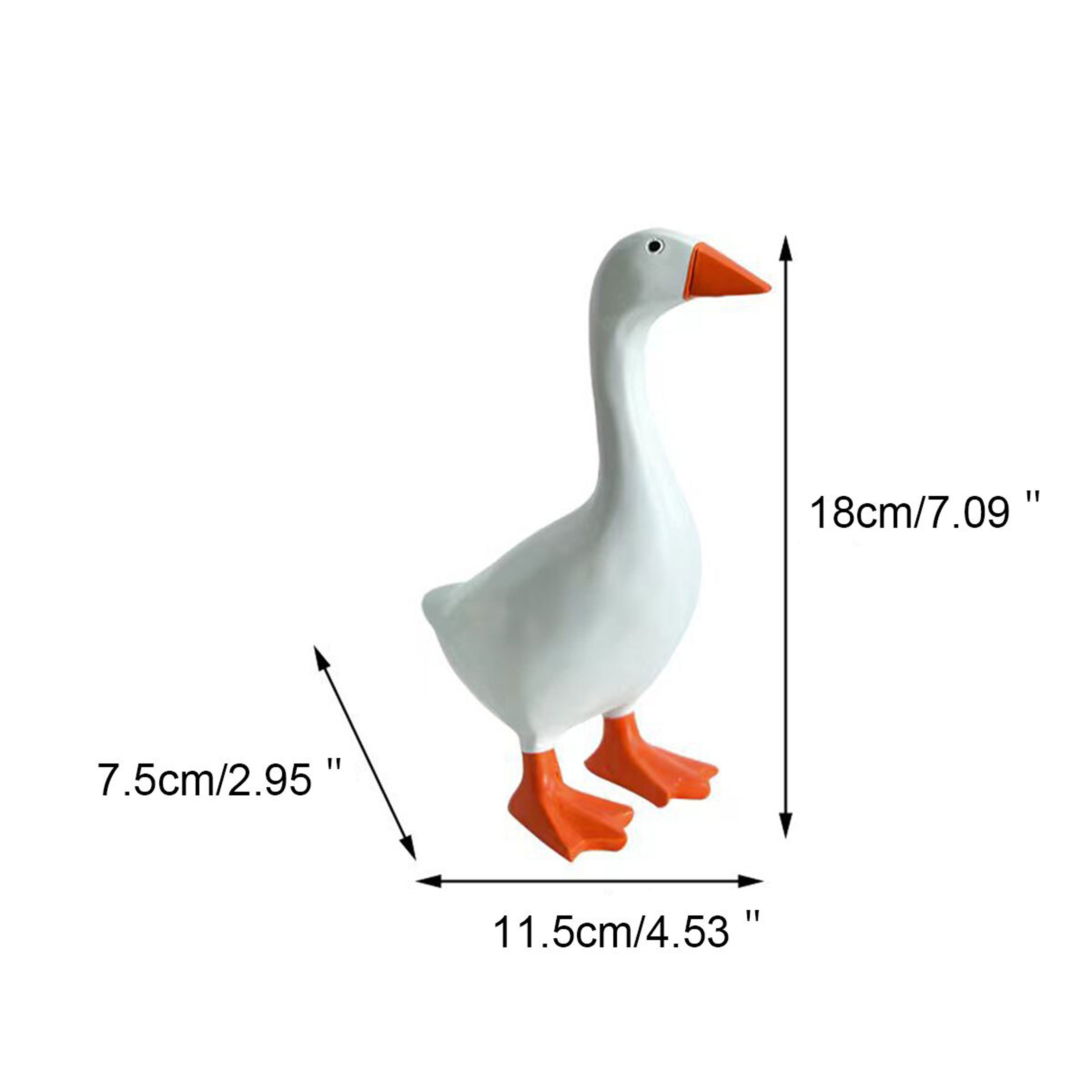 Resin Decorative Figurine, Cute Magnetic Goose Key Holder, Strong Magnet for Home Entryway Organizer – view 4