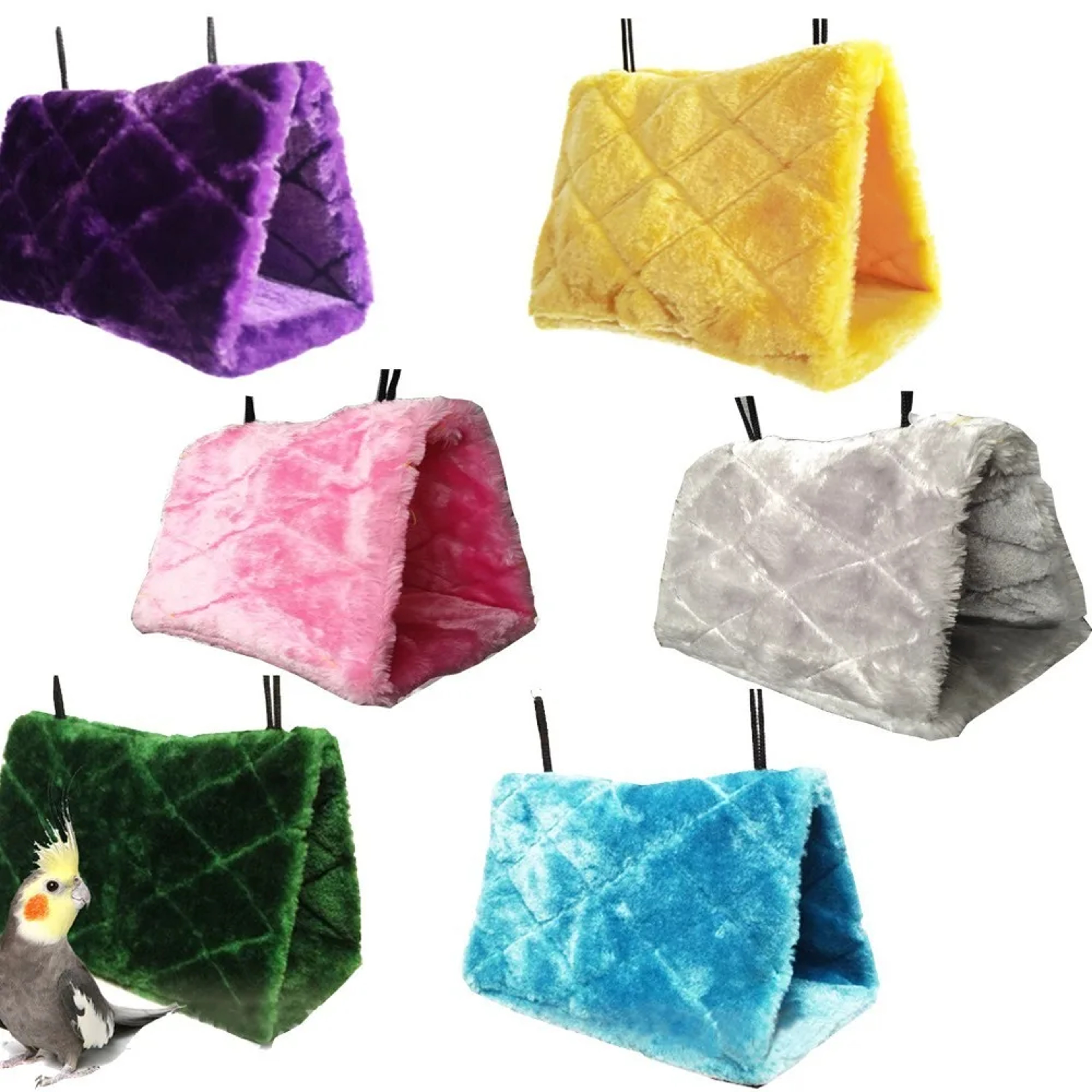 Hanging Cave For Sleeping And Hatching Cage Decoration Pet Bird Parrot Cages Warm Hammock 0