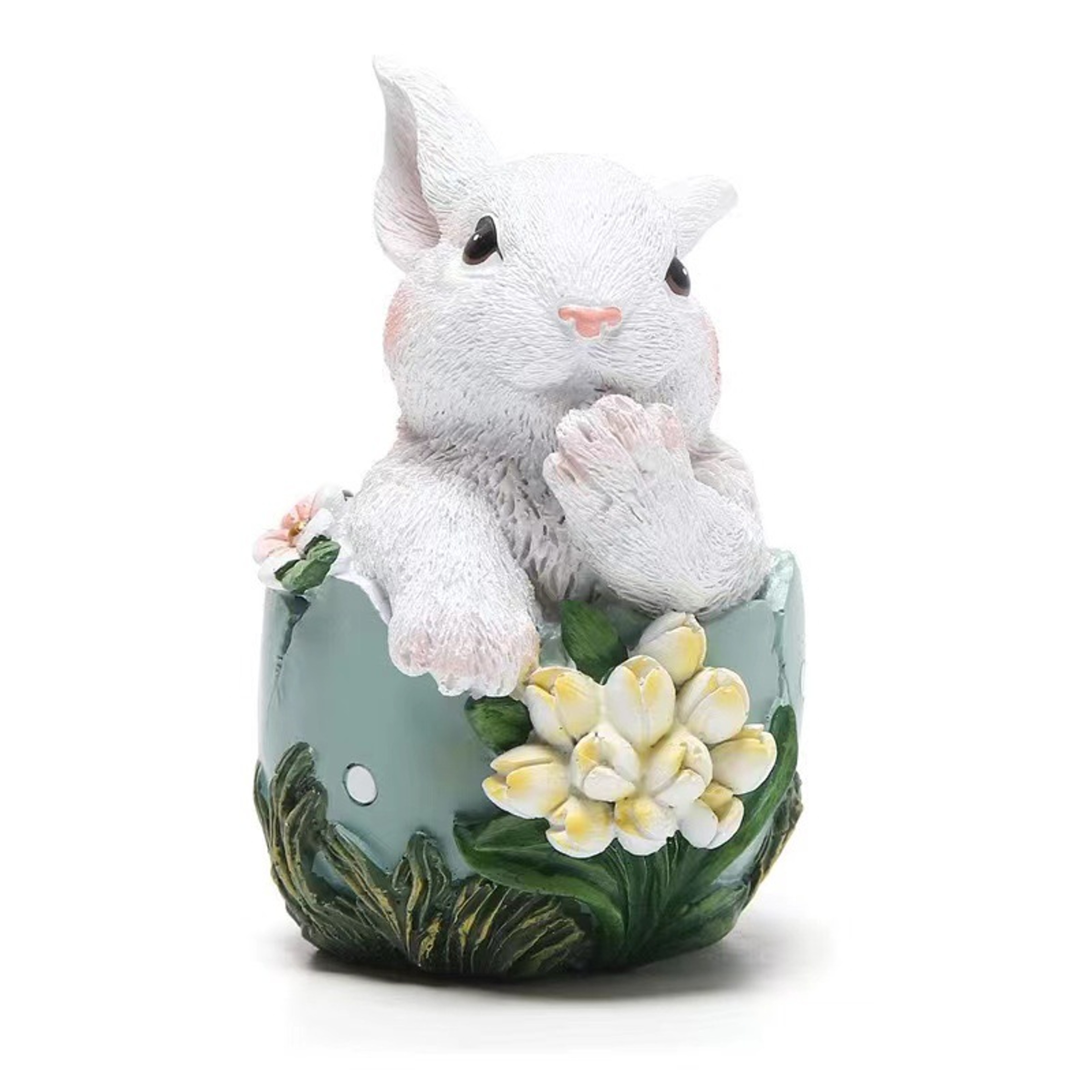 Resin Rabbit Easter Decorations, Hand-Painted with Carrots & Egg – view 7
