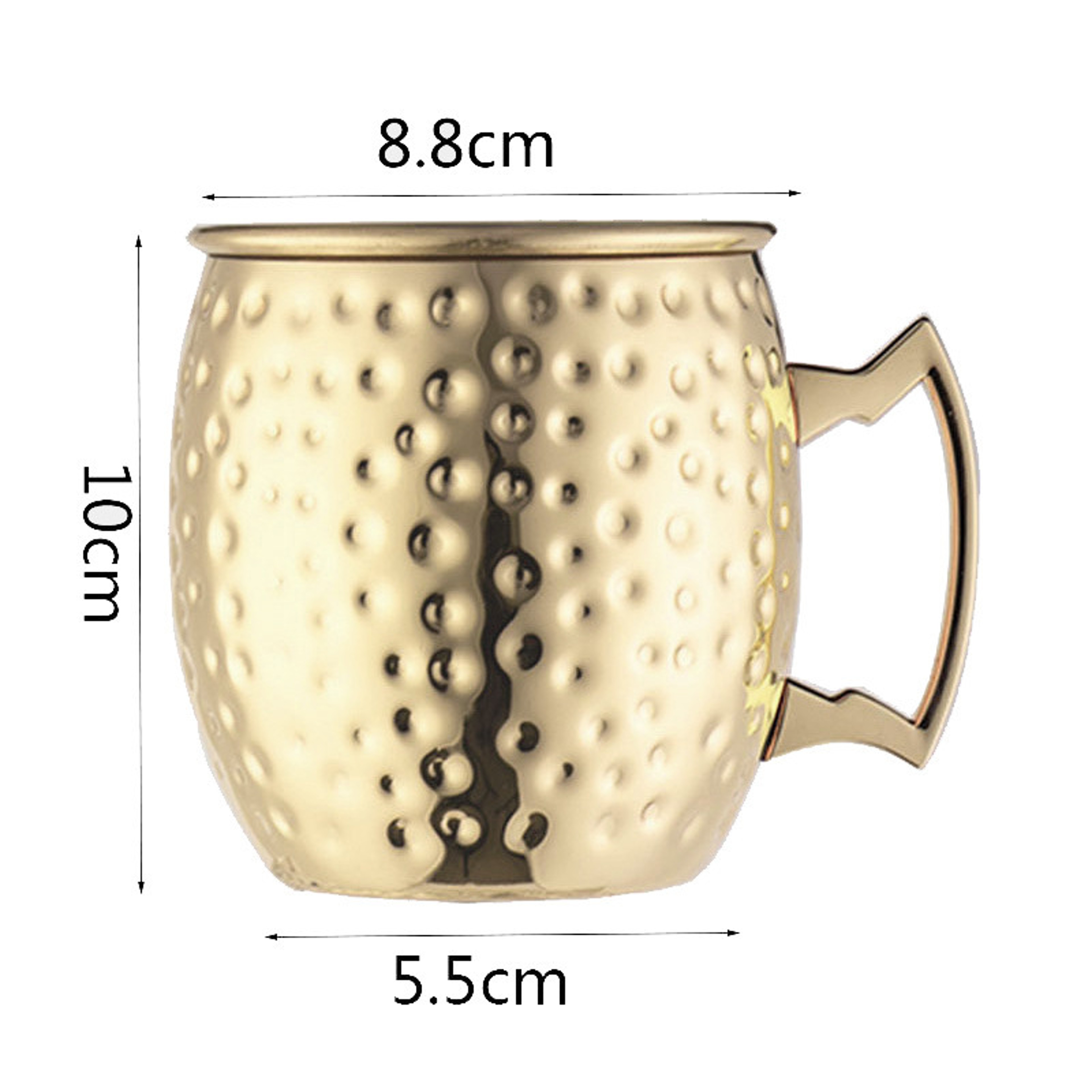 Hammered Copper Moscow Mule Mug Cocktail Wine Cup Plated Beer Cup Drinkware For Ramadan 7