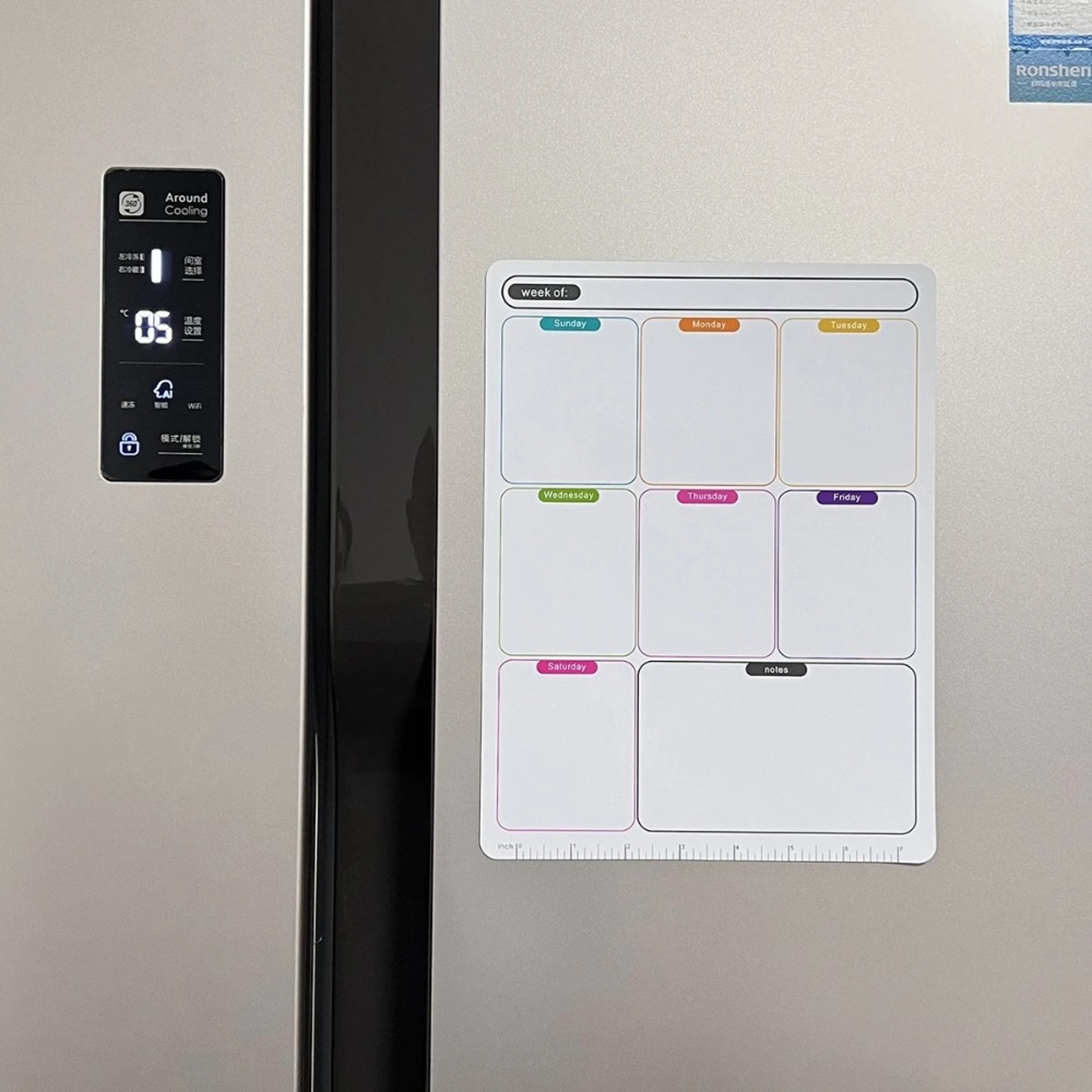 Magnetic Fridge Sticker Erasable Week Plan Schedule Calendar Whiteboard Message Board Memo Refrigerator Magnet – view 6