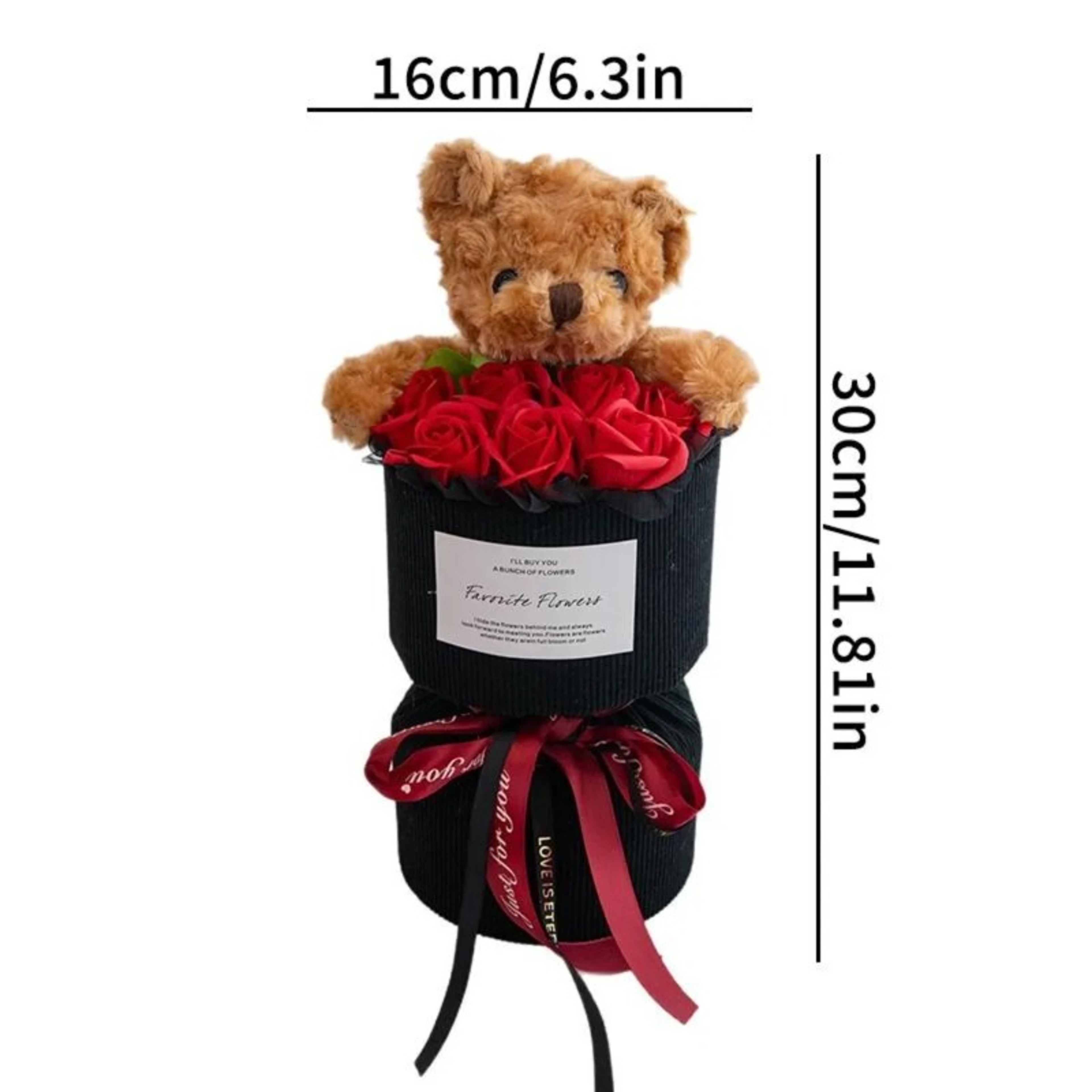 Mini Cute Bear Artificial Rose for Wedding Party, Romantic Valentine's Day Gift for Her, Birthday Home Decor, Girlfriend – view 6