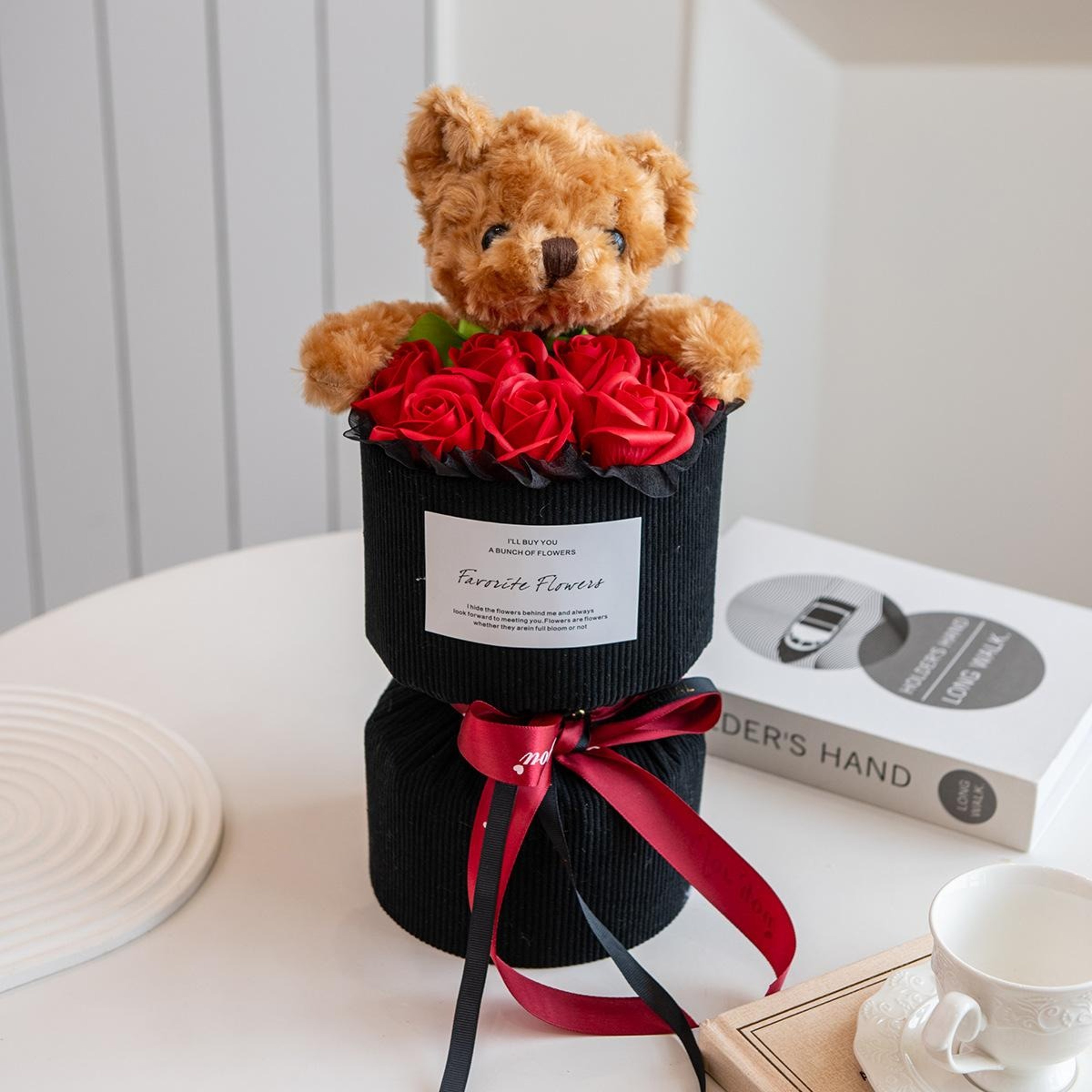 Mini Cute Bear Artificial Rose for Wedding Party, Romantic Valentine's Day Gift for Her, Birthday Home Decor, Girlfriend – view 8