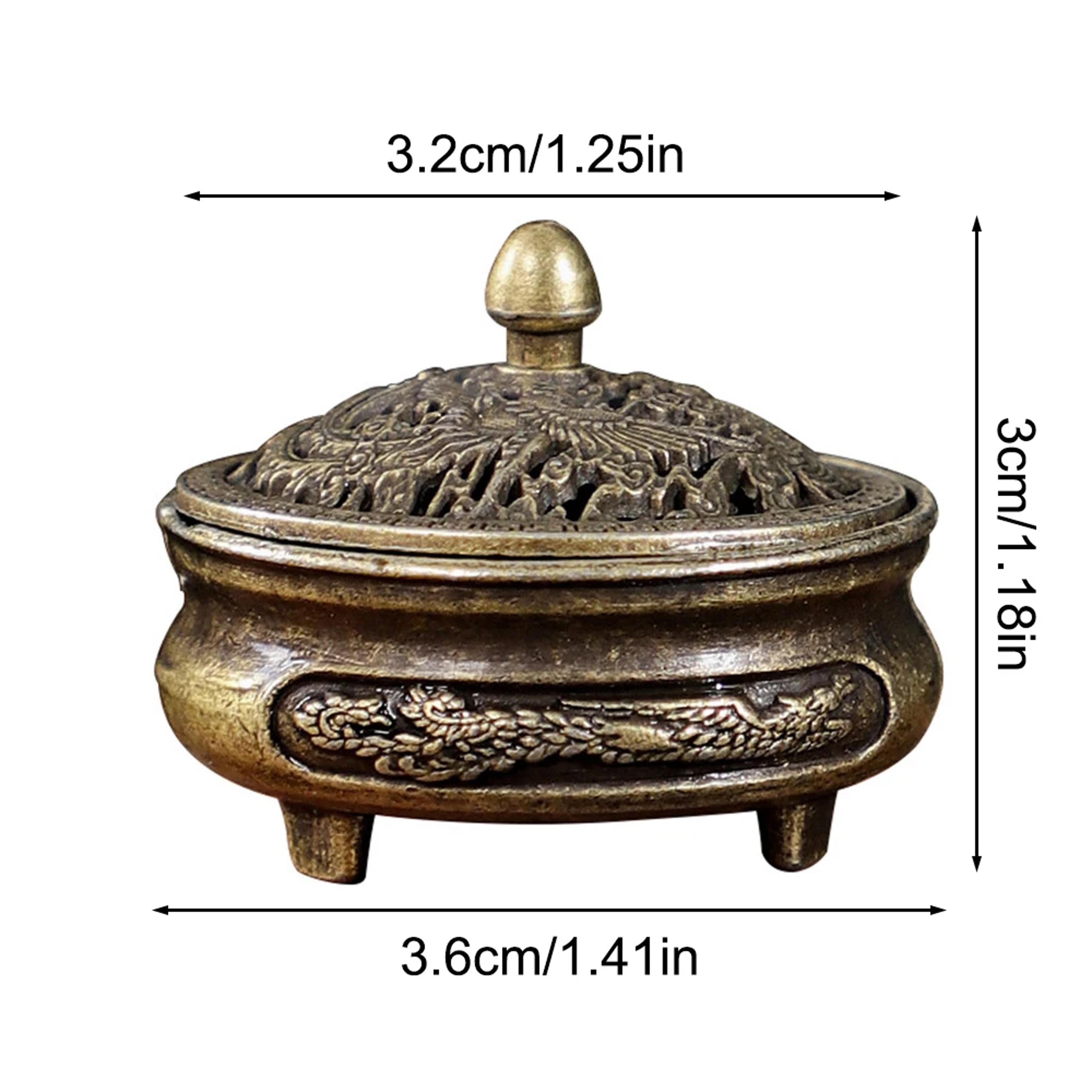 Creative Aromatherapy Burner, Longfeng Fingertip Stove, Non-Stick Powder Tray – view 5