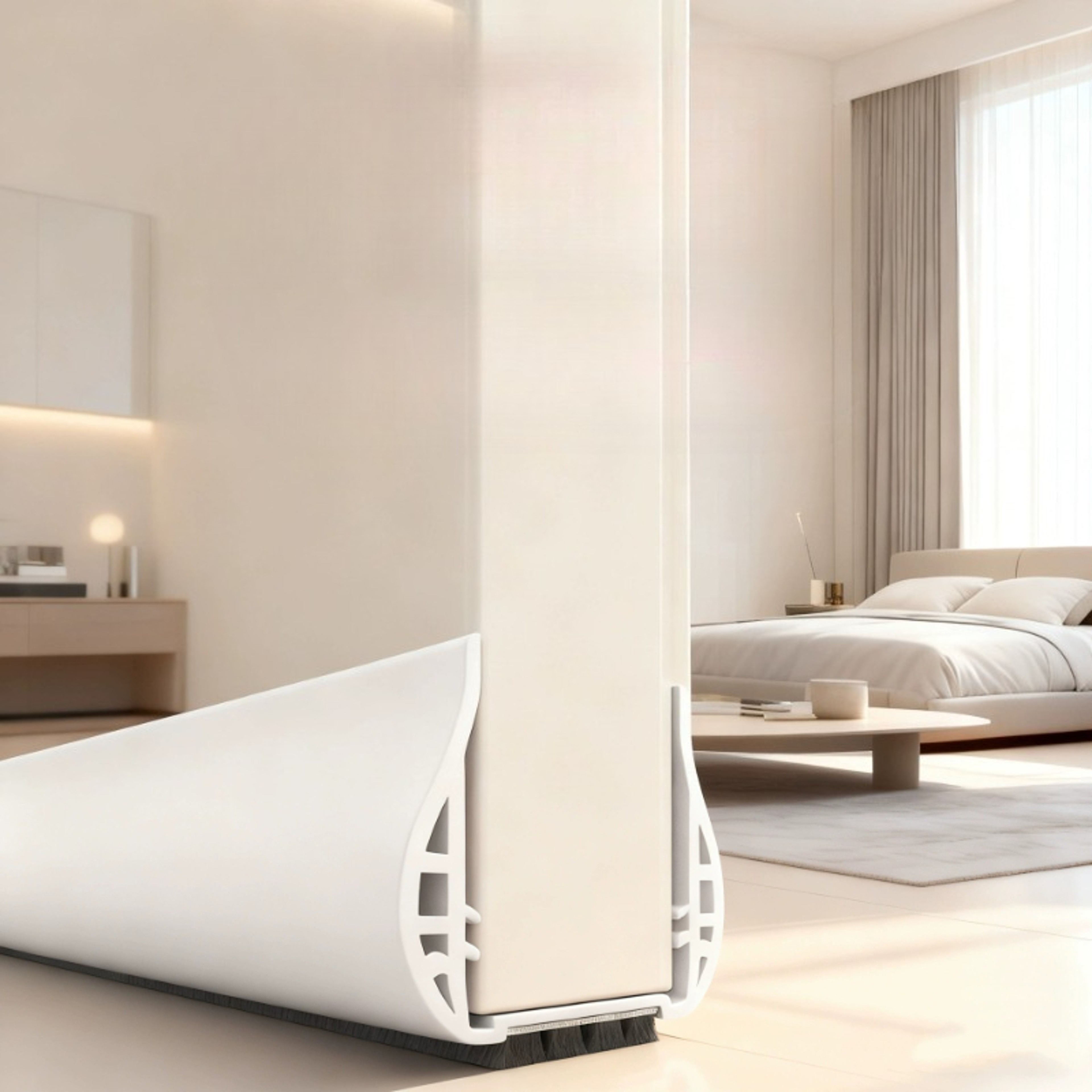 Home Door Gap Sealer, PVC Wool Door Bottom Strip, Mute Noise Reduction, Draft Stopper – view 1