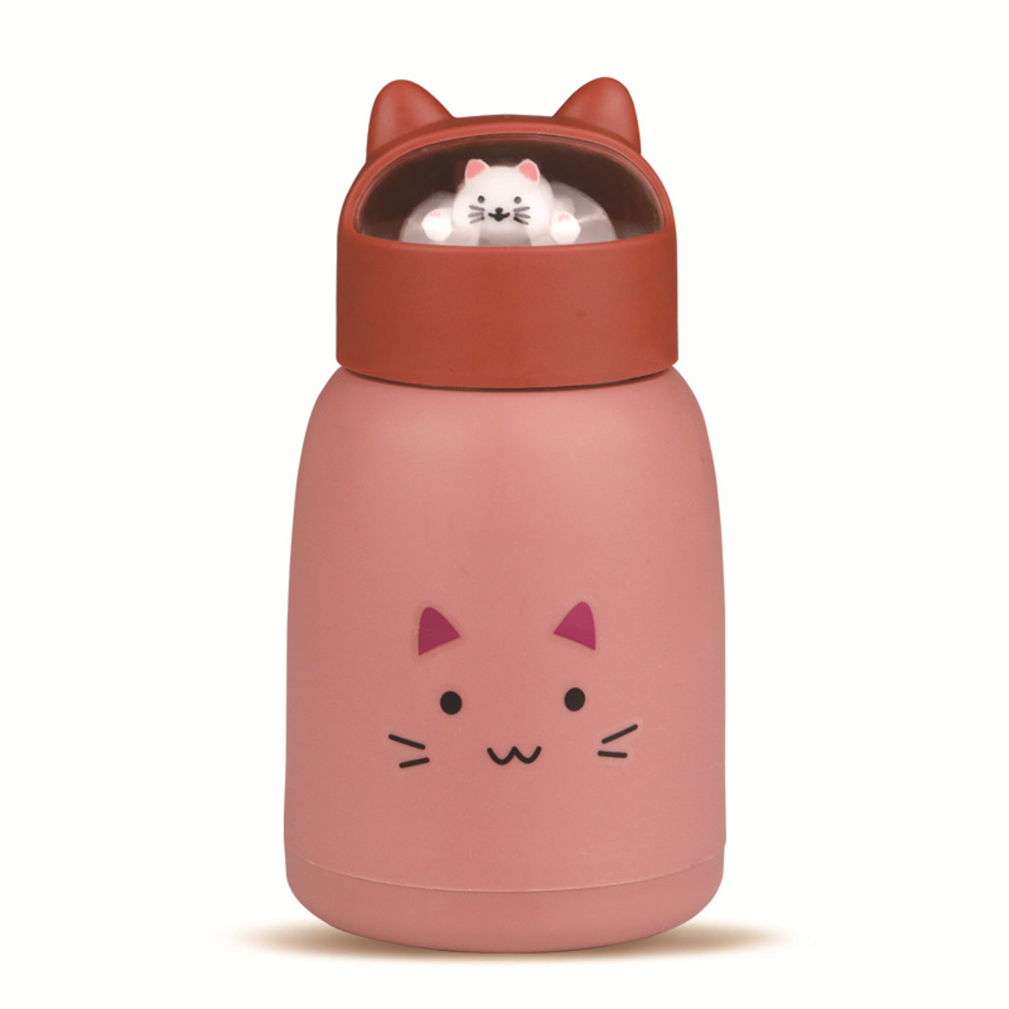 Leakproof Cartoon Animal Water Bottle, Cute Big Belly Design, Portable Student Gift Glass Cup – view 9